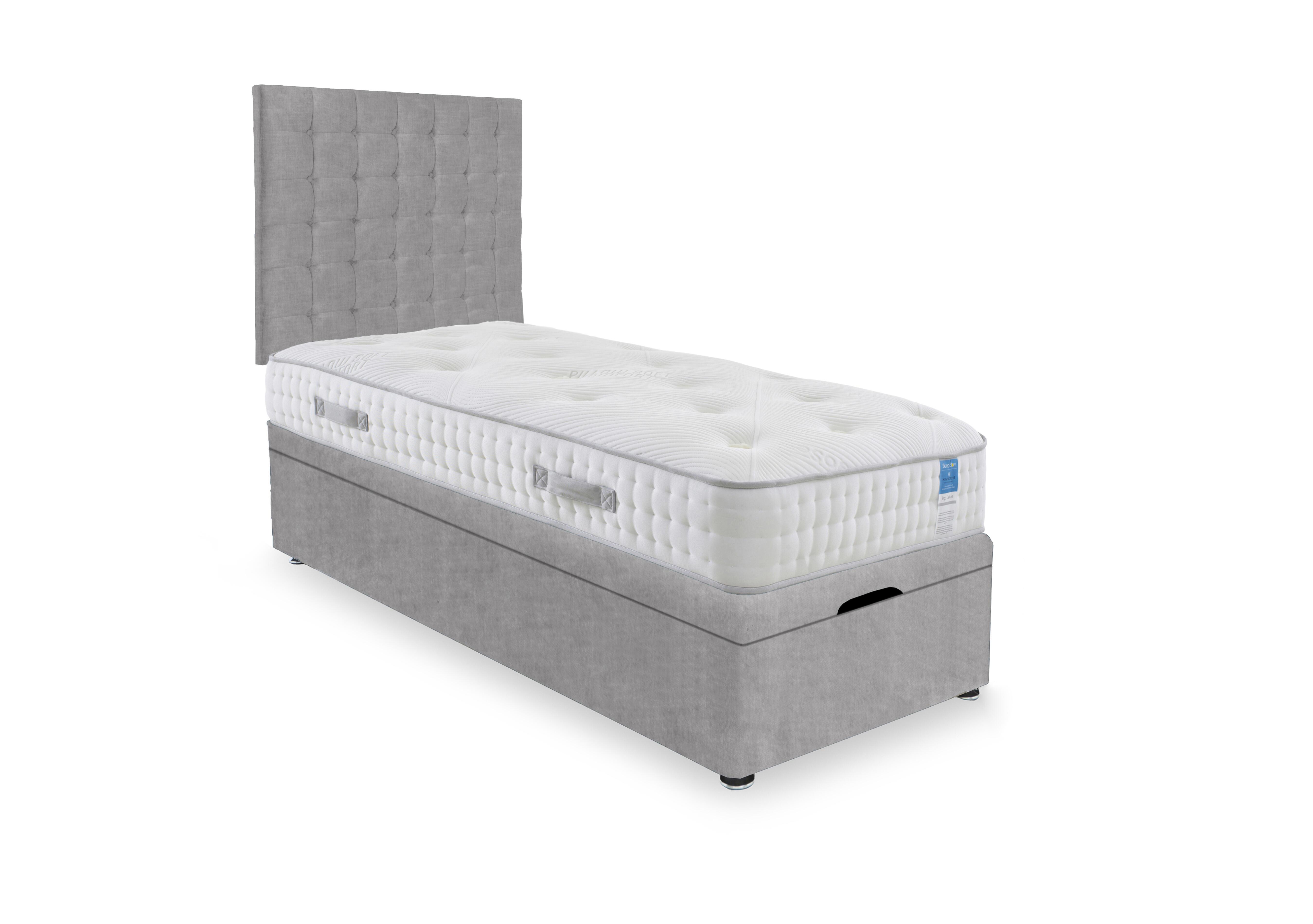 Ergo Deluxe End Lift Ottoman Divan Set in Lace Dolphin on Furniture Village