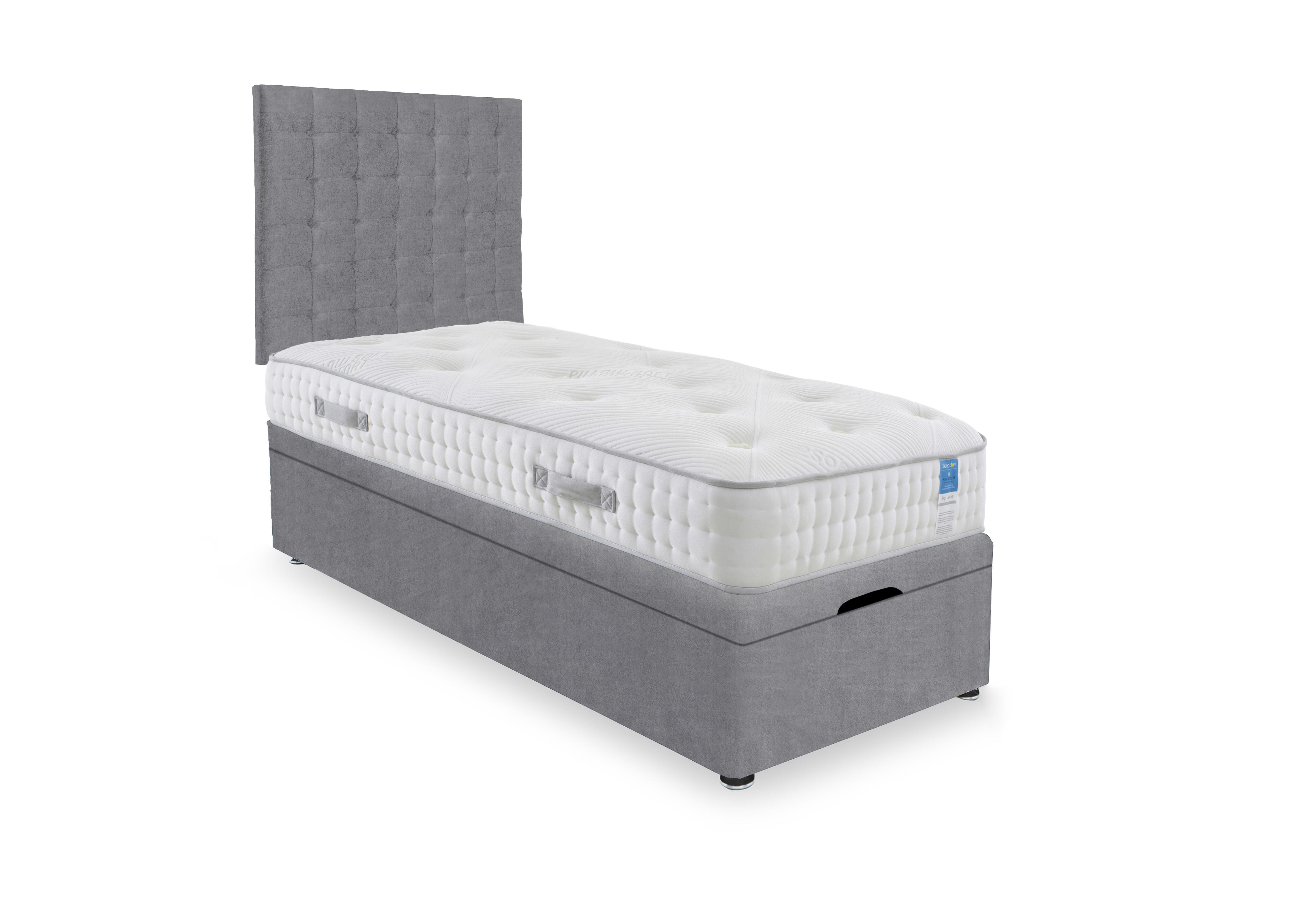 Ergo Deluxe End Lift Ottoman Divan Set in Plain Diamond on Furniture Village