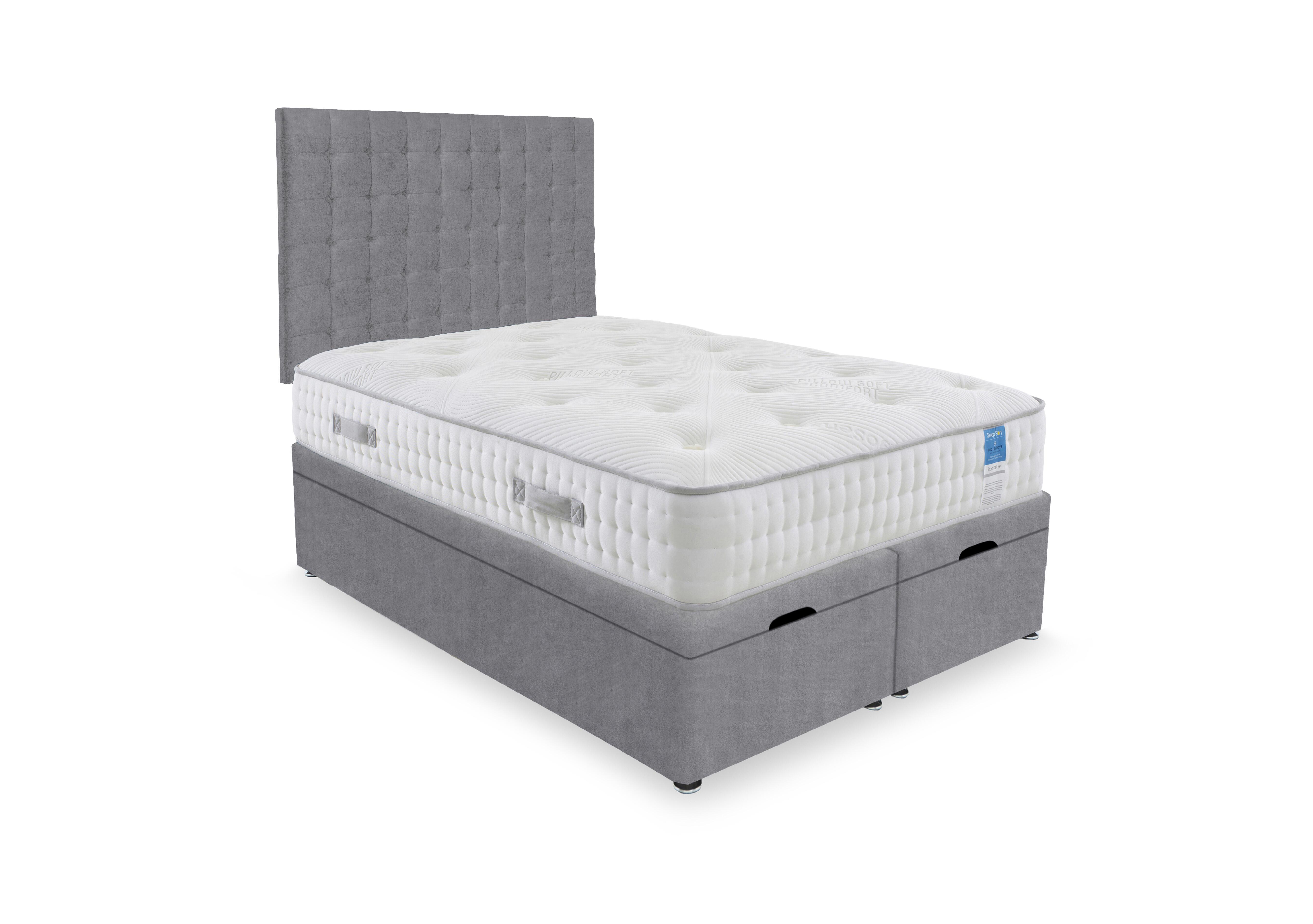 Ergo Deluxe End Lift Ottoman Divan Set in Plain Diamond on Furniture Village