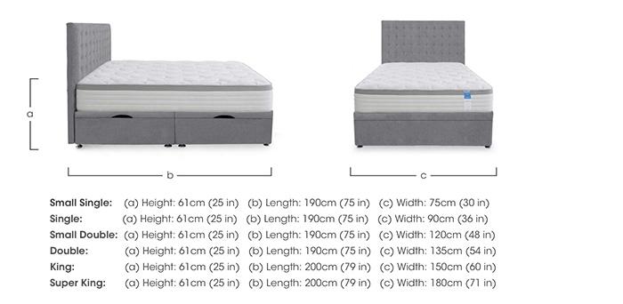 Ergo Deluxe Side Lift Ottoman Divan Set in  on Furniture Village