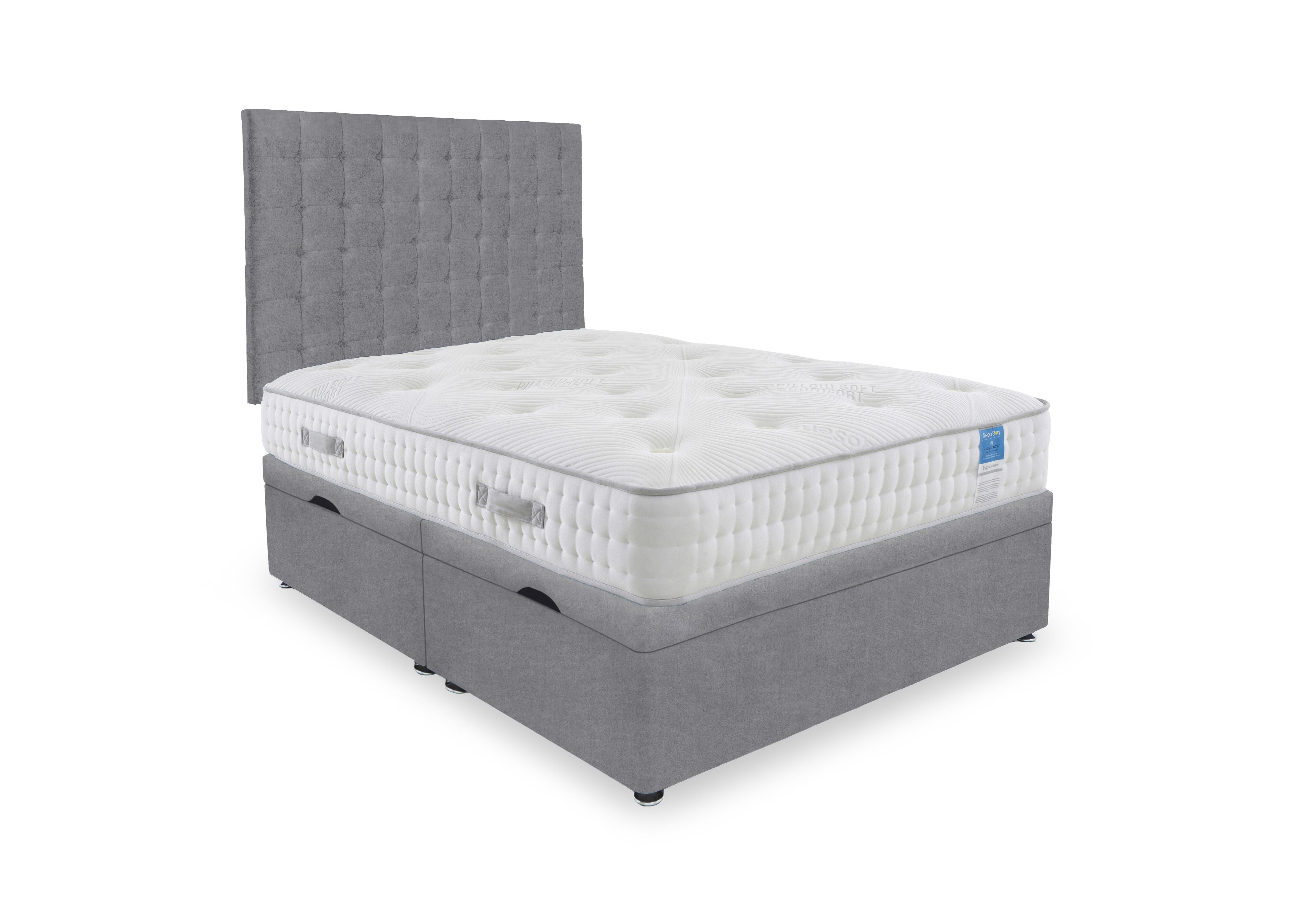 Ergo Deluxe Side Lift Ottoman Divan Set in Plain Diamond on Furniture Village