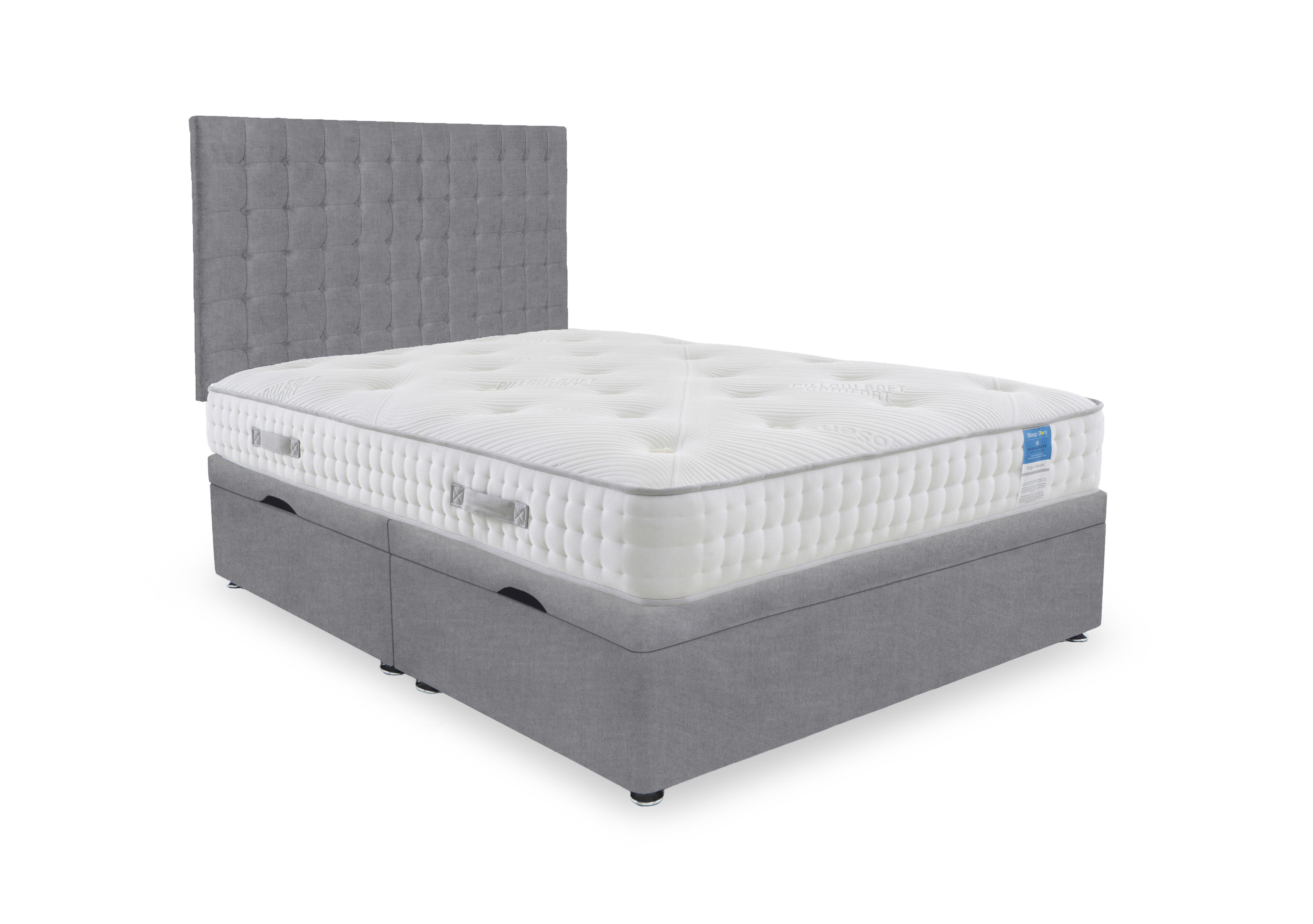 Ergo Deluxe Side Lift Ottoman Divan Set in Plain Diamond on Furniture Village