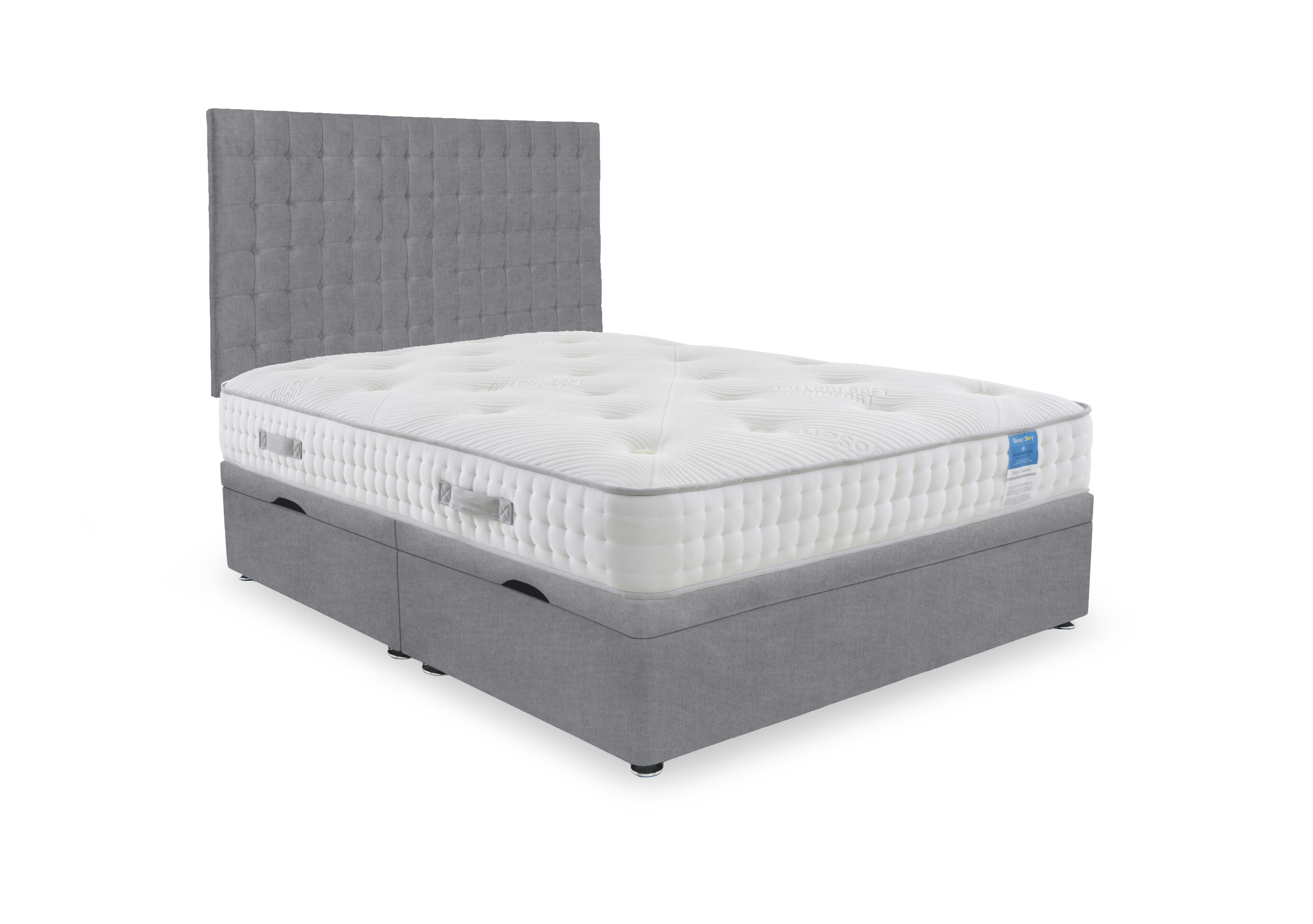 Ergo Deluxe Side Lift Ottoman Divan Set in Plain Diamond on Furniture Village