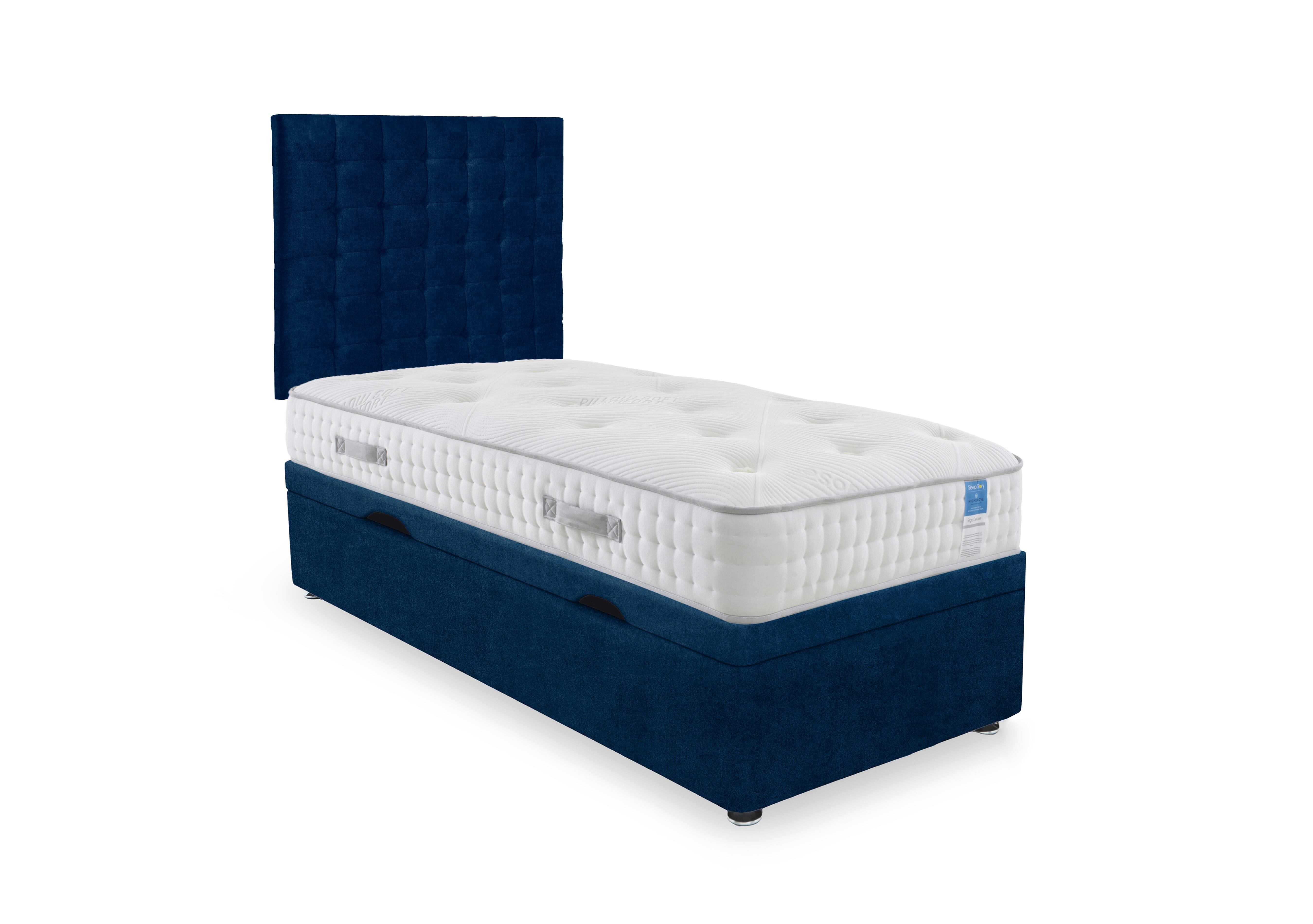 Ergo Deluxe Side Lift Ottoman Divan Set in Plain Sapphire on Furniture Village