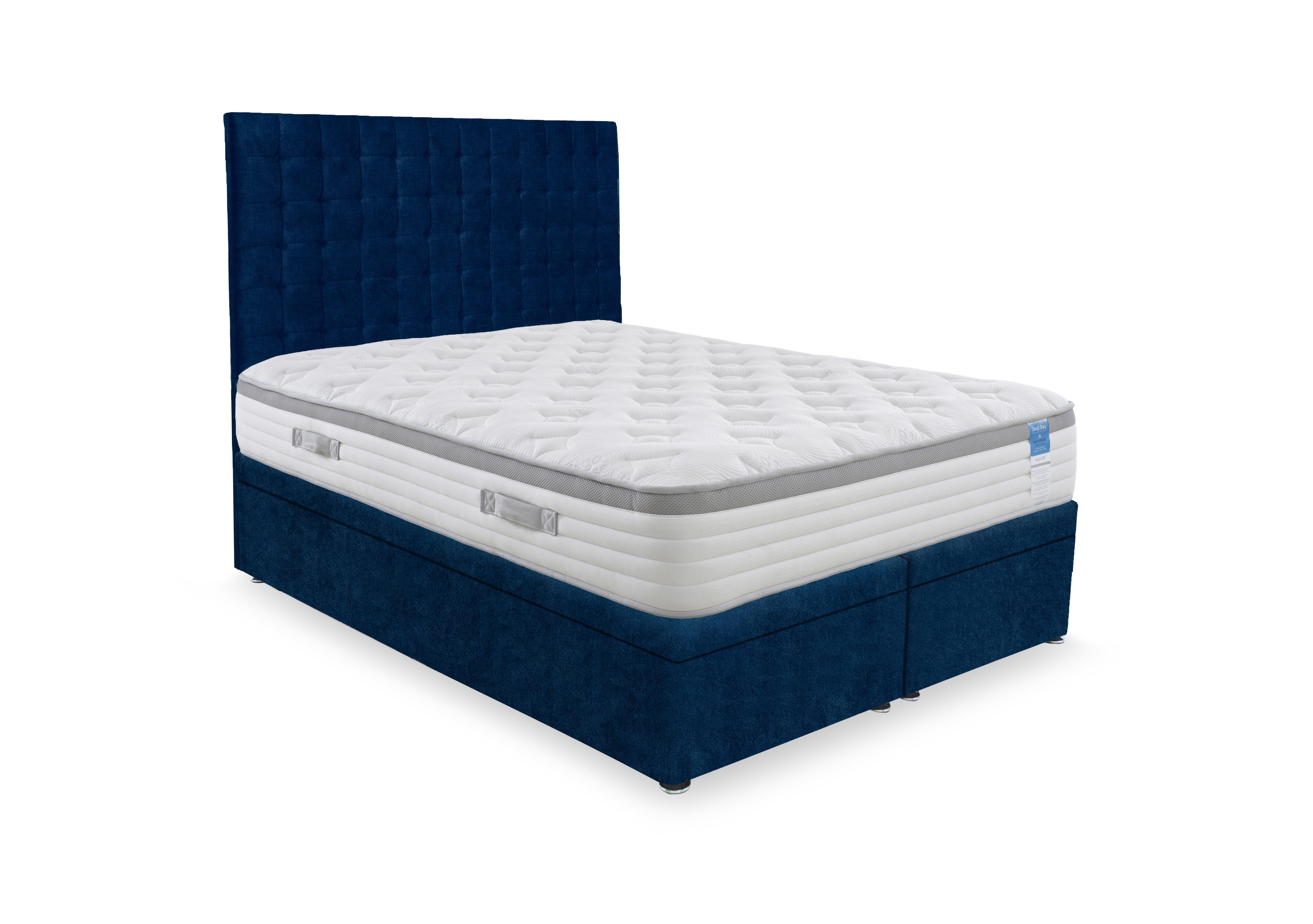 Hybrid 360 Electric End Lift Ottoman Divan Set in Plain Sapphire on Furniture Village
