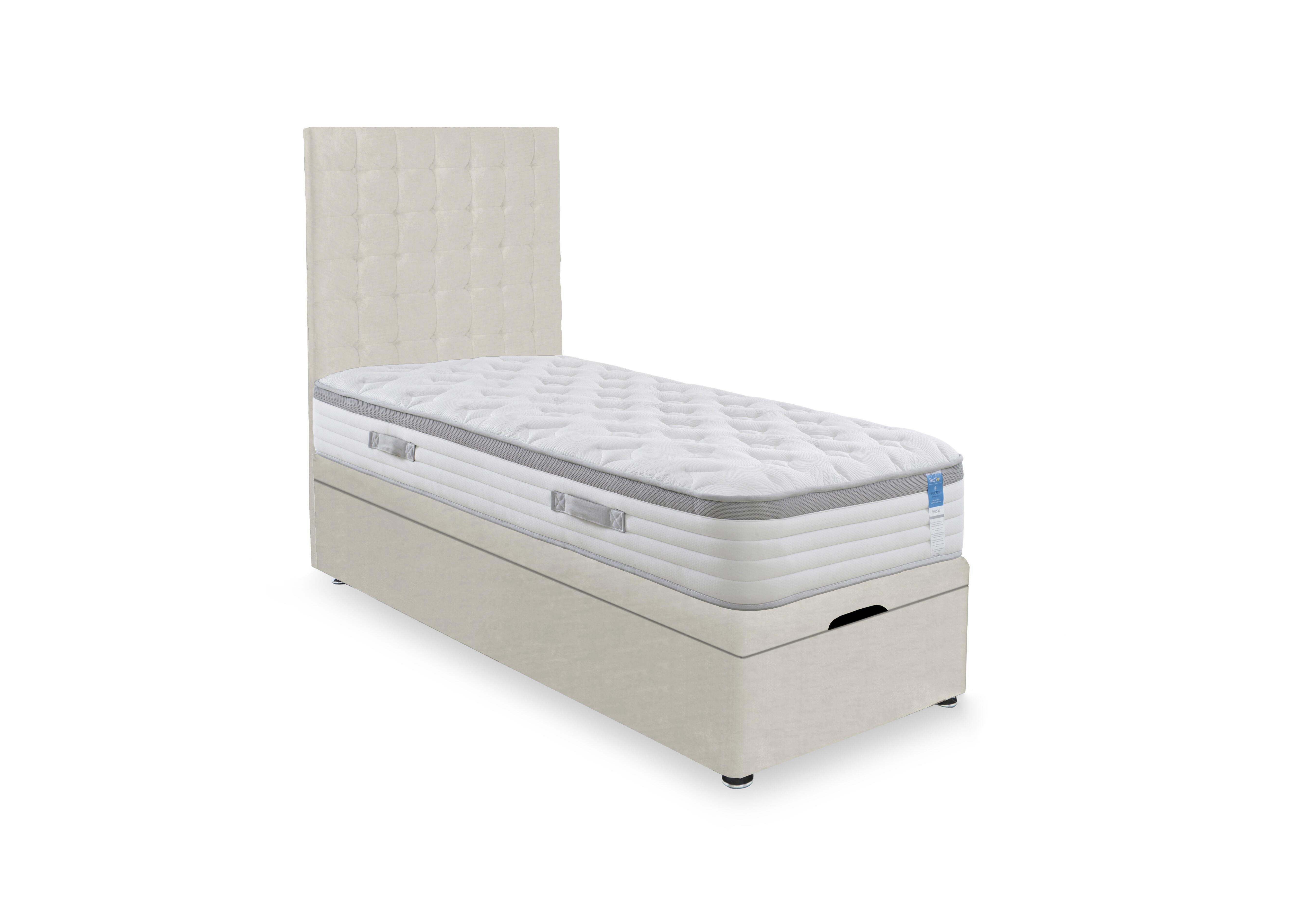 Hybrid 360 End Lift Ottoman Divan Set in Plush Ecru on Furniture Village