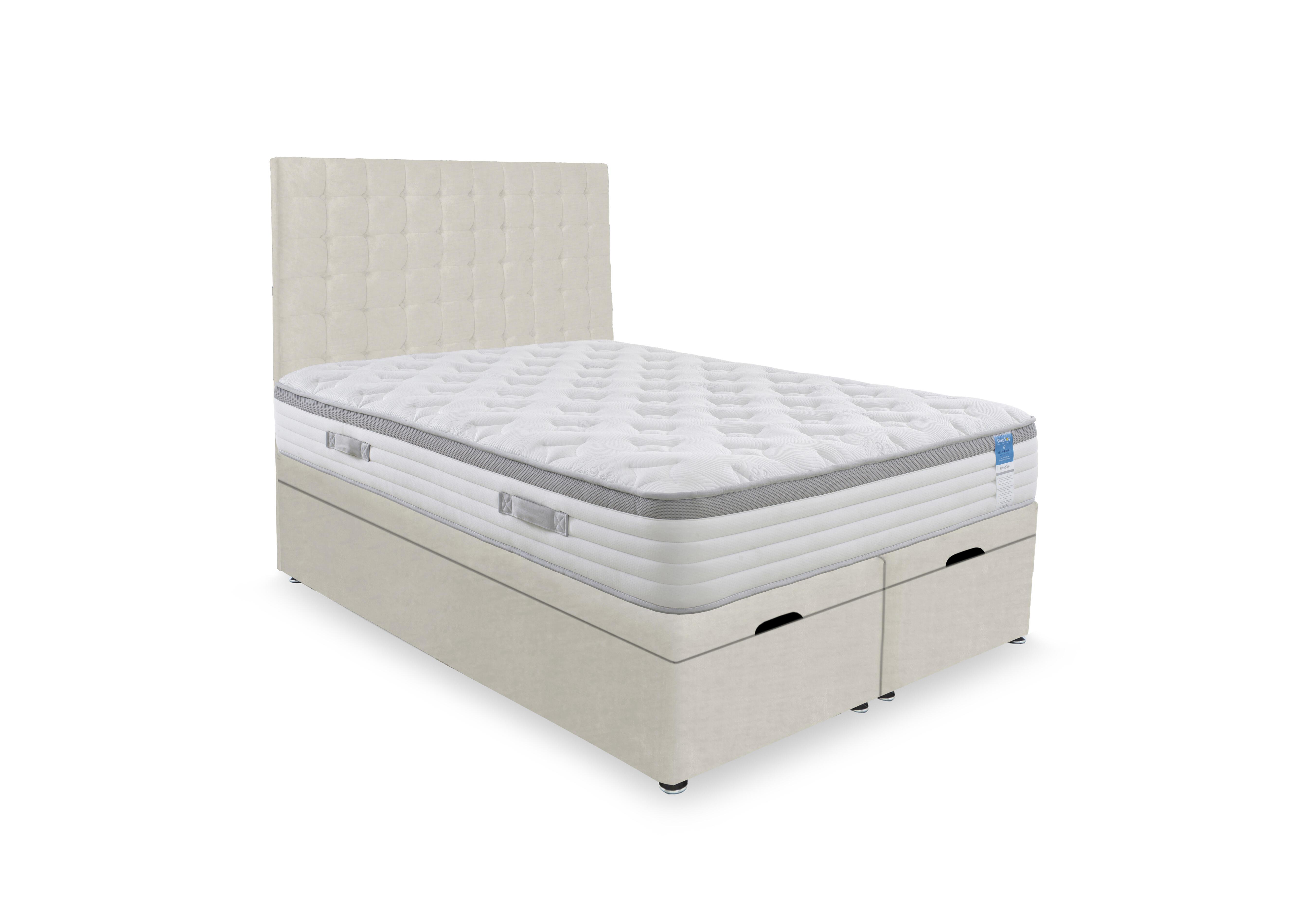 Hybrid 360 End Lift Ottoman Divan Set in Plush Ecru on Furniture Village