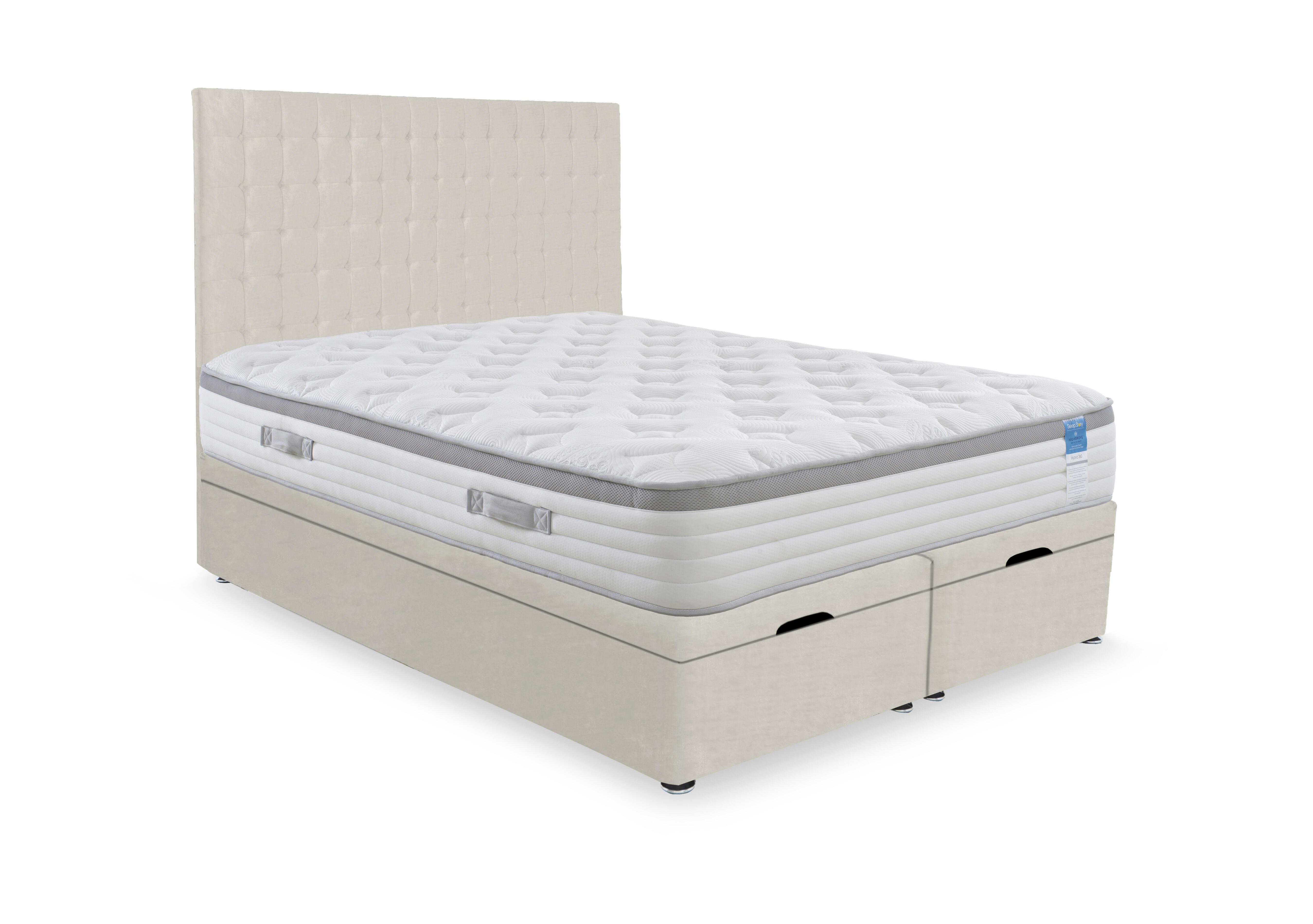 Hybrid 360 End Lift Ottoman Divan Set in Plush Ecru on Furniture Village