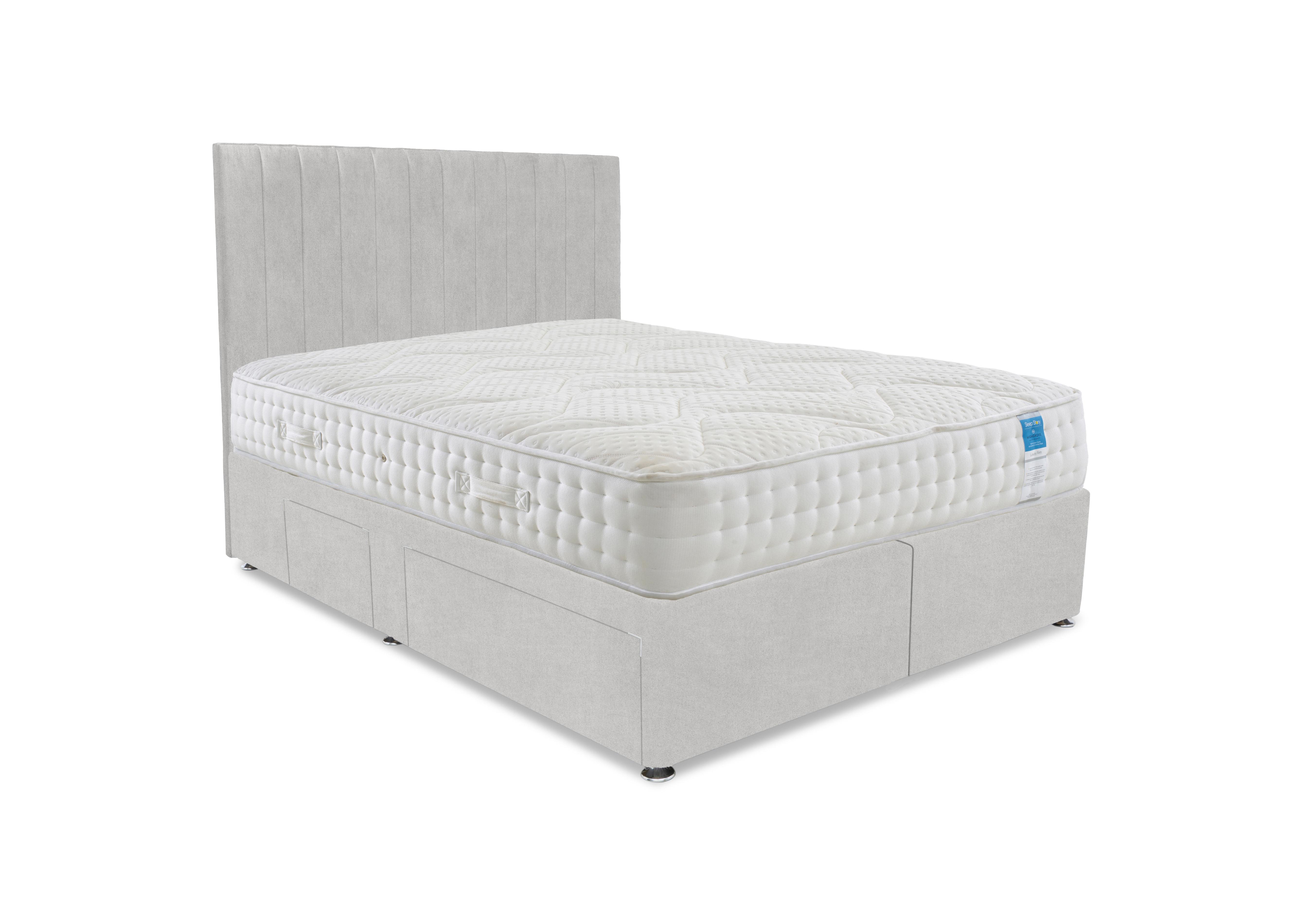 Luxury Firm Divan Set in Plain Opal on Furniture Village