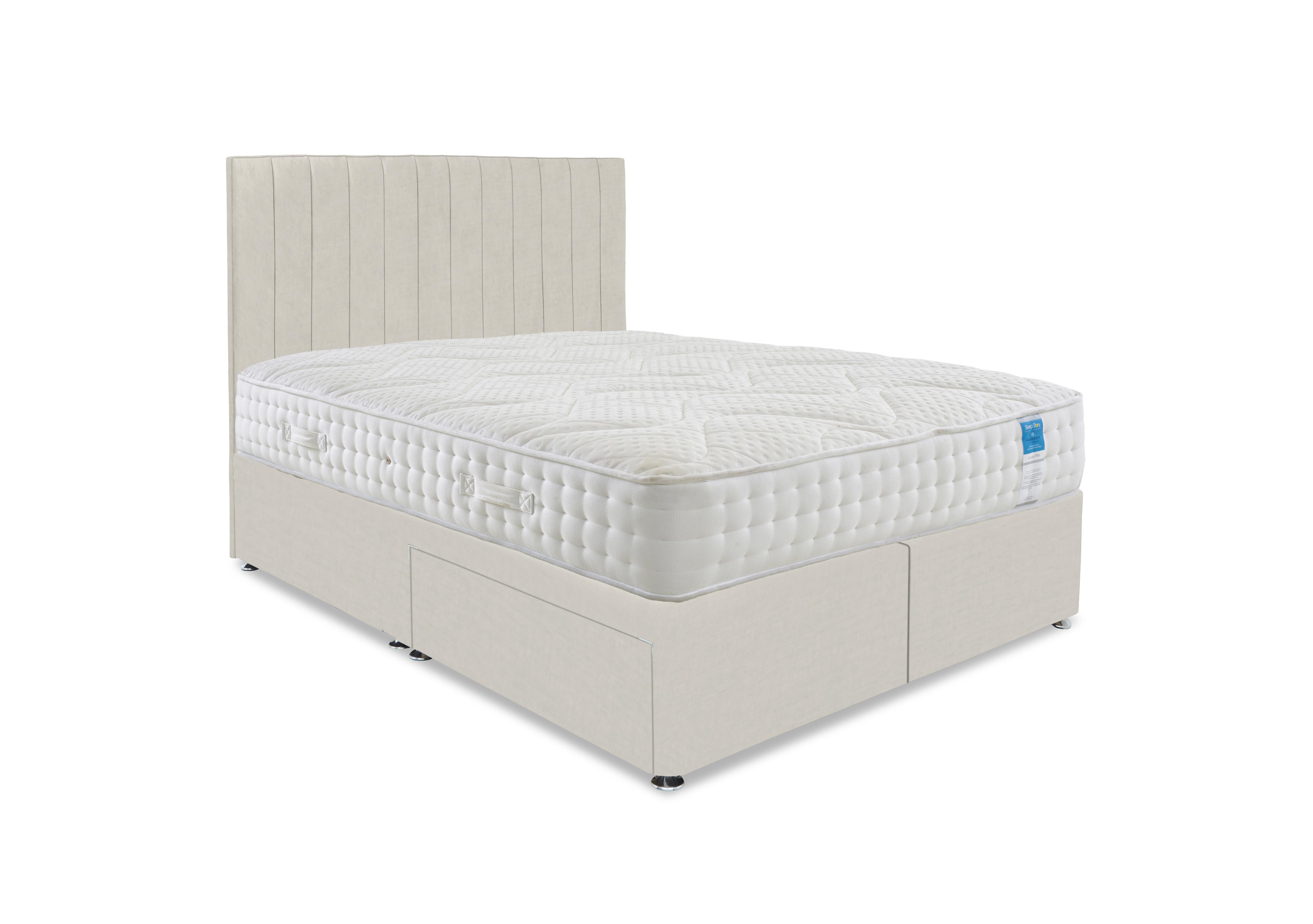 Luxury Firm Divan Set in Plush Ecru on Furniture Village