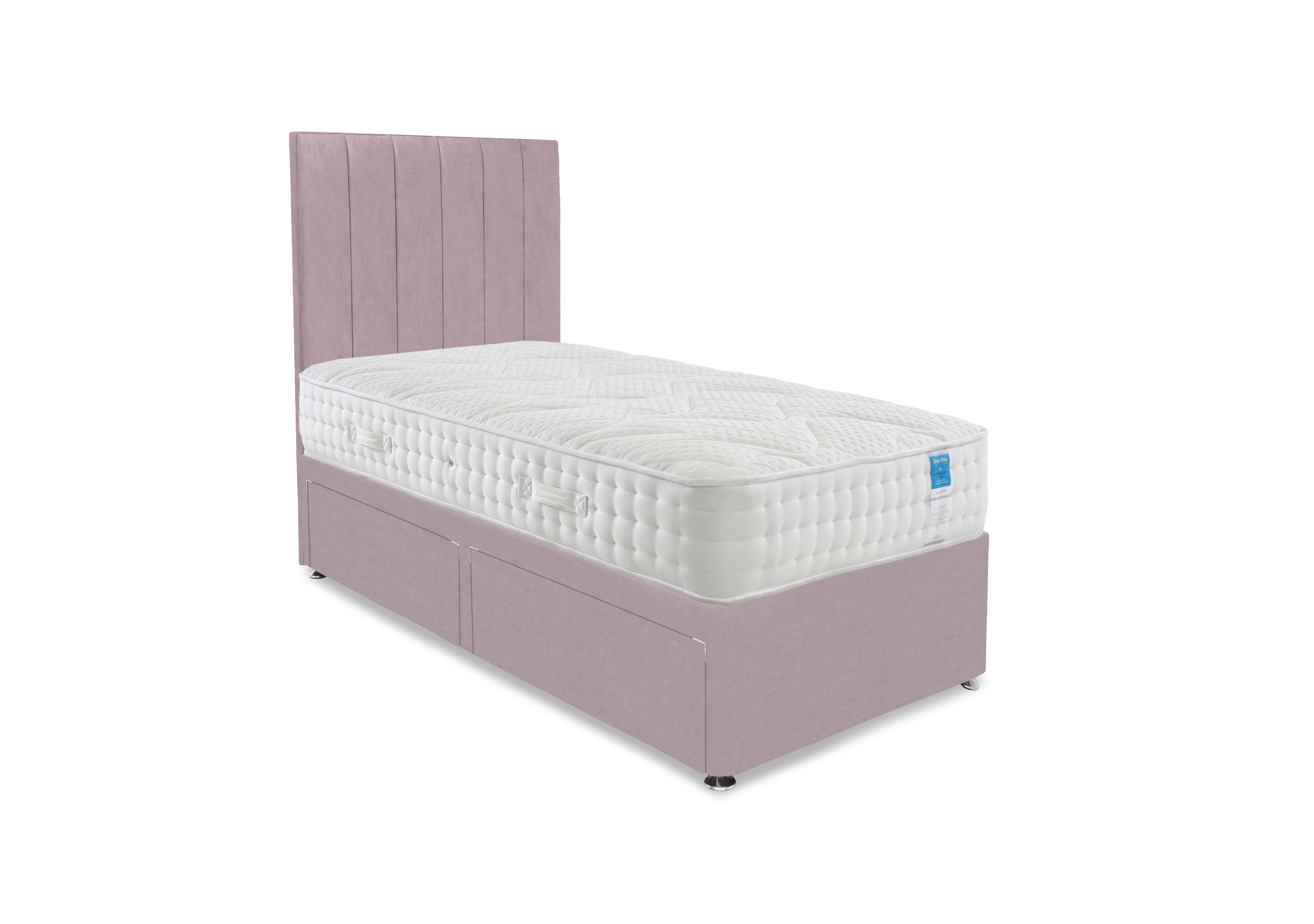 Luxury Firm Divan Set in Plush Lilac on Furniture Village