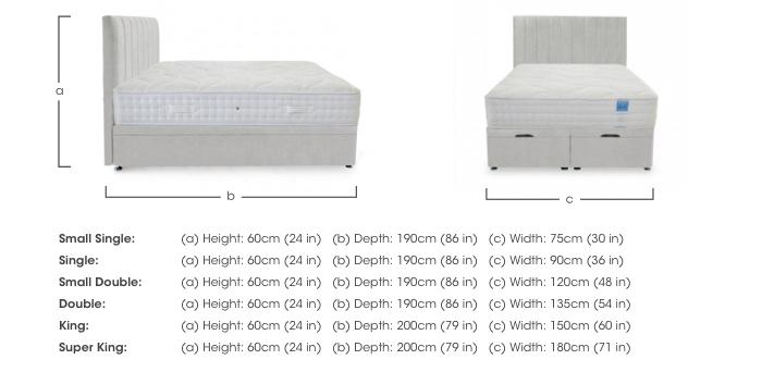Luxury Firm End Lift Ottoman Divan Set in  on Furniture Village