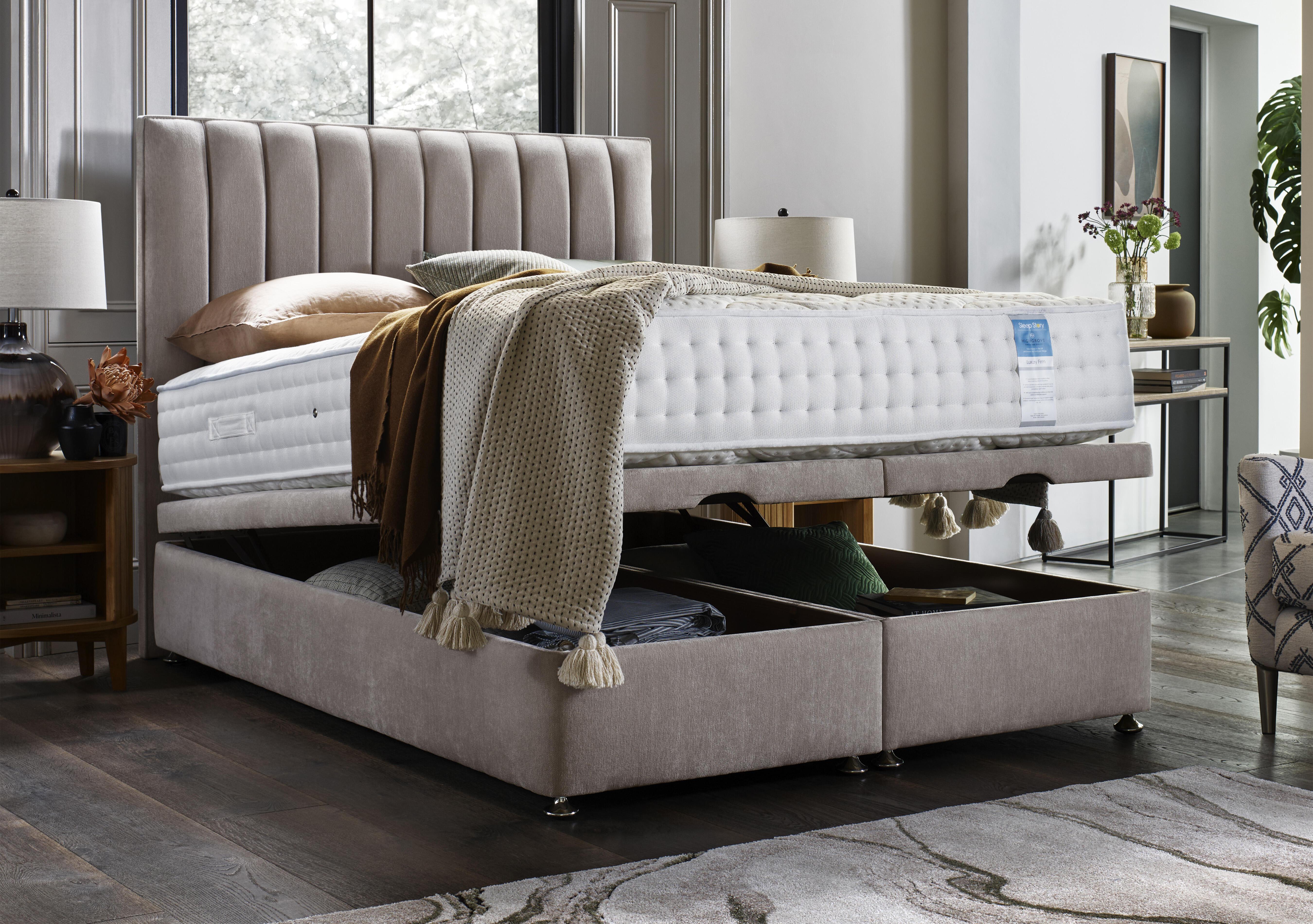 Luxury Firm End Lift Ottoman Divan Set in  on Furniture Village