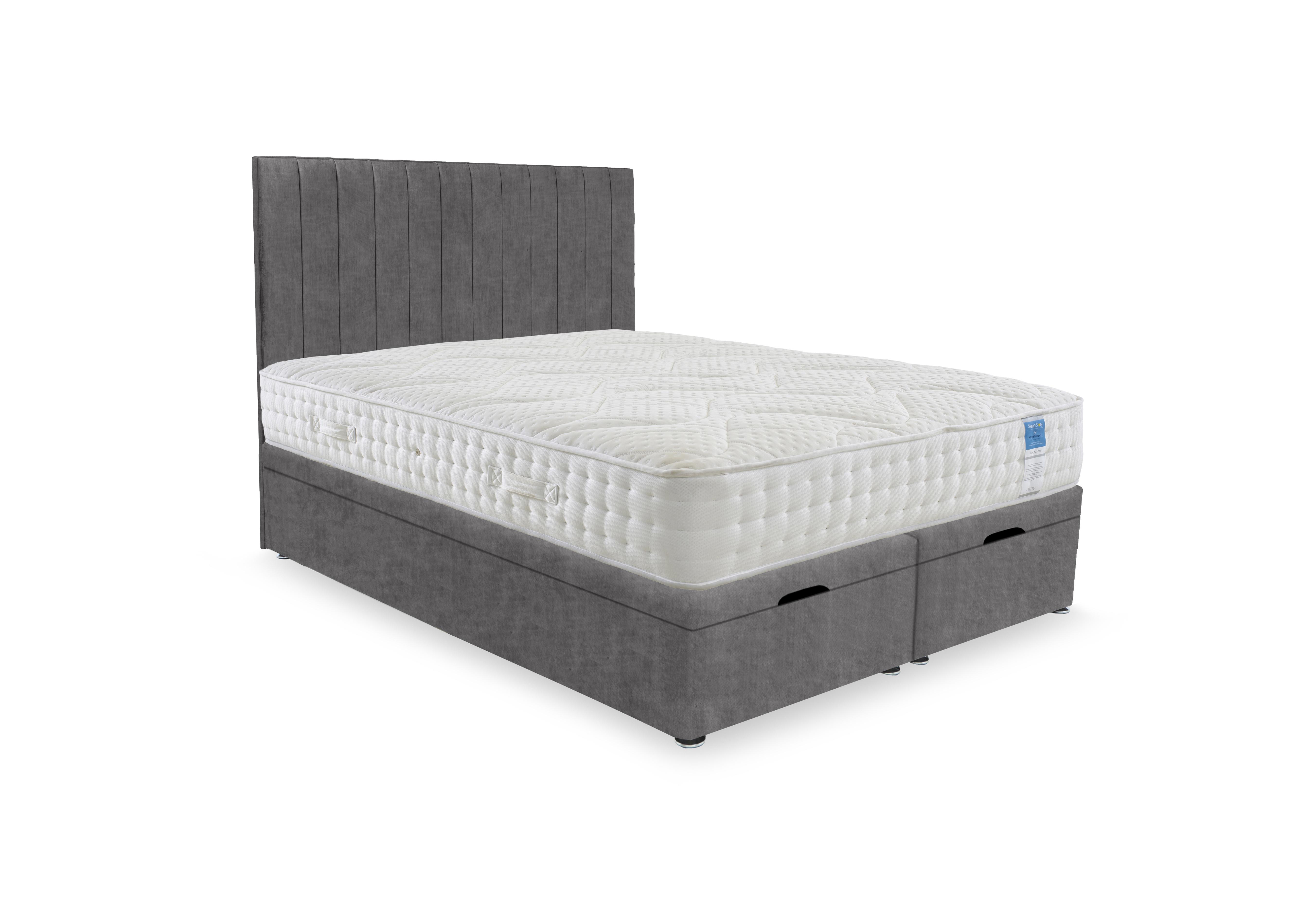 Luxury Firm End Lift Ottoman Divan Set in Lace Domino on Furniture Village