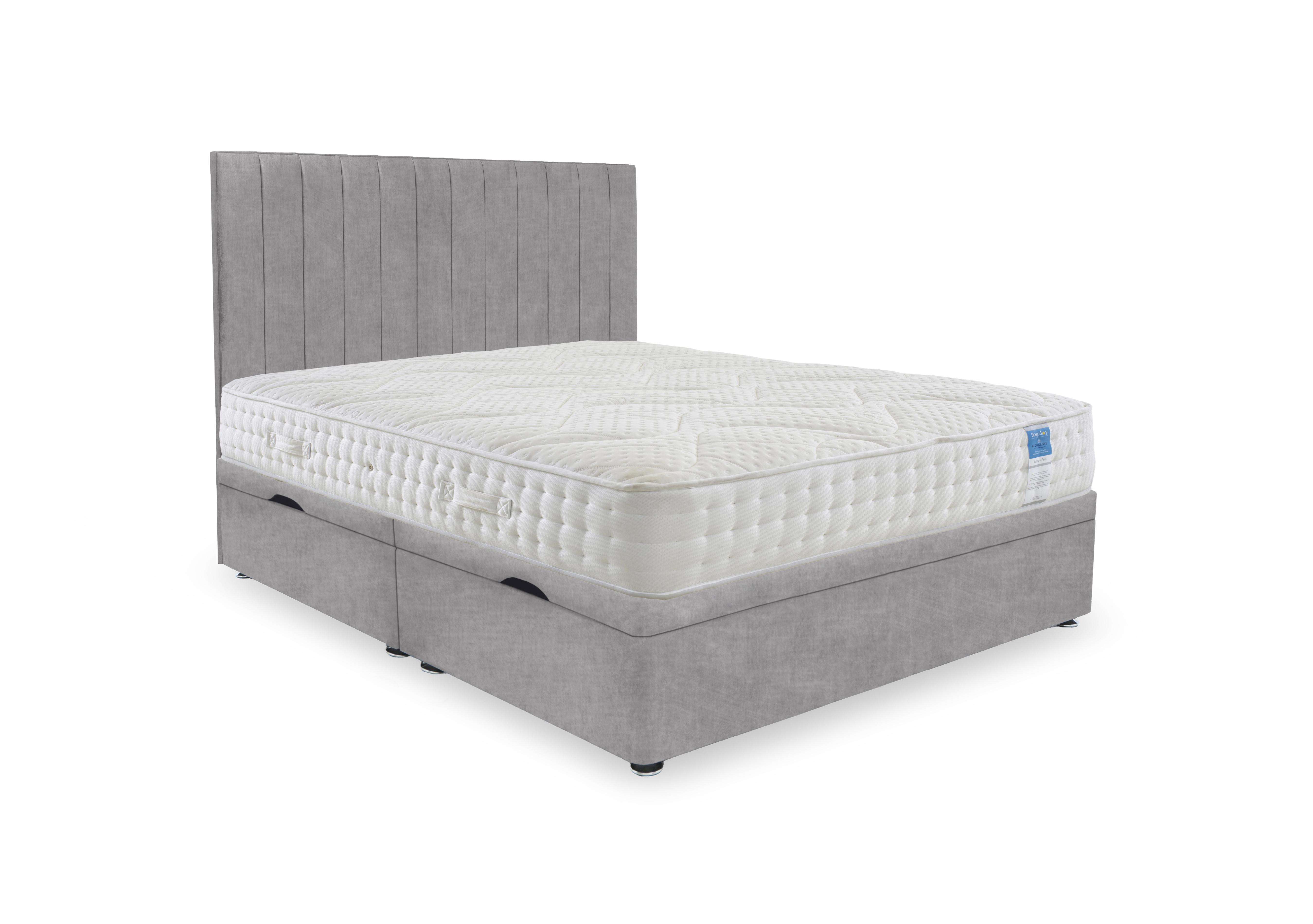 Luxury Firm Side Lift Ottoman Divan Set in Lace Dolphin on Furniture Village