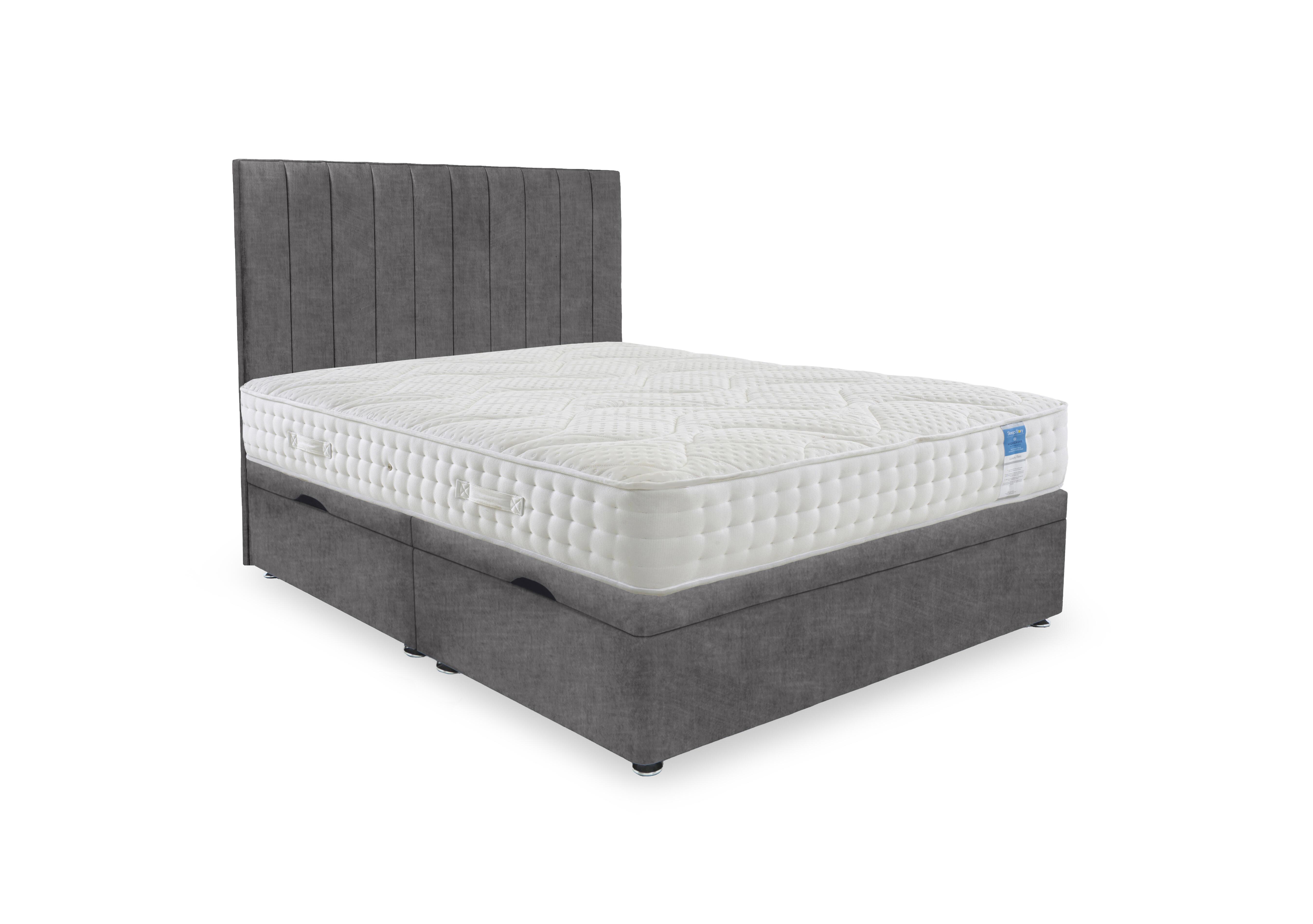 Luxury Firm Side Lift Ottoman Divan Set in Lace Domino on Furniture Village