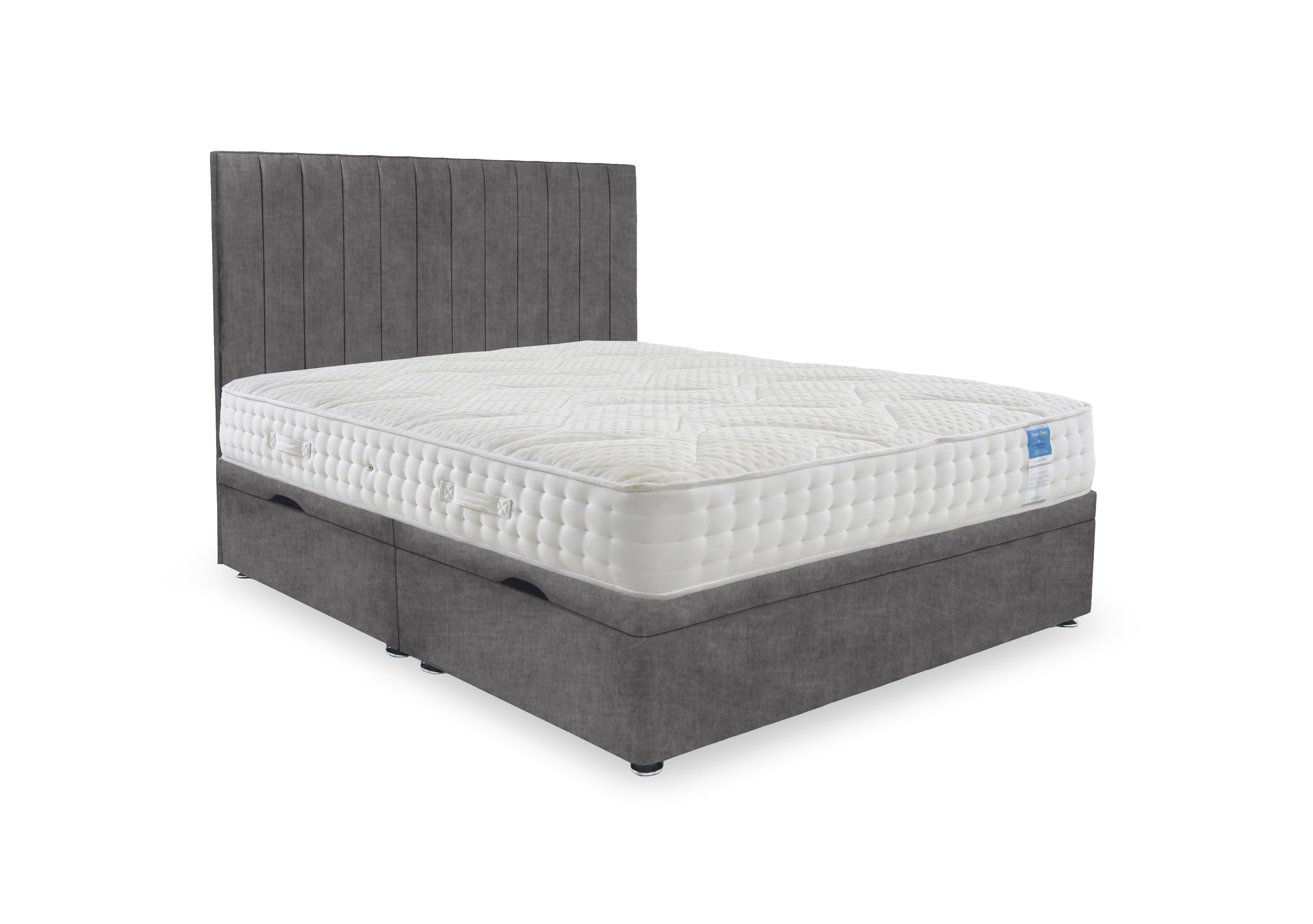 Luxury Firm Side Lift Ottoman Divan Set in Lace Domino on Furniture Village