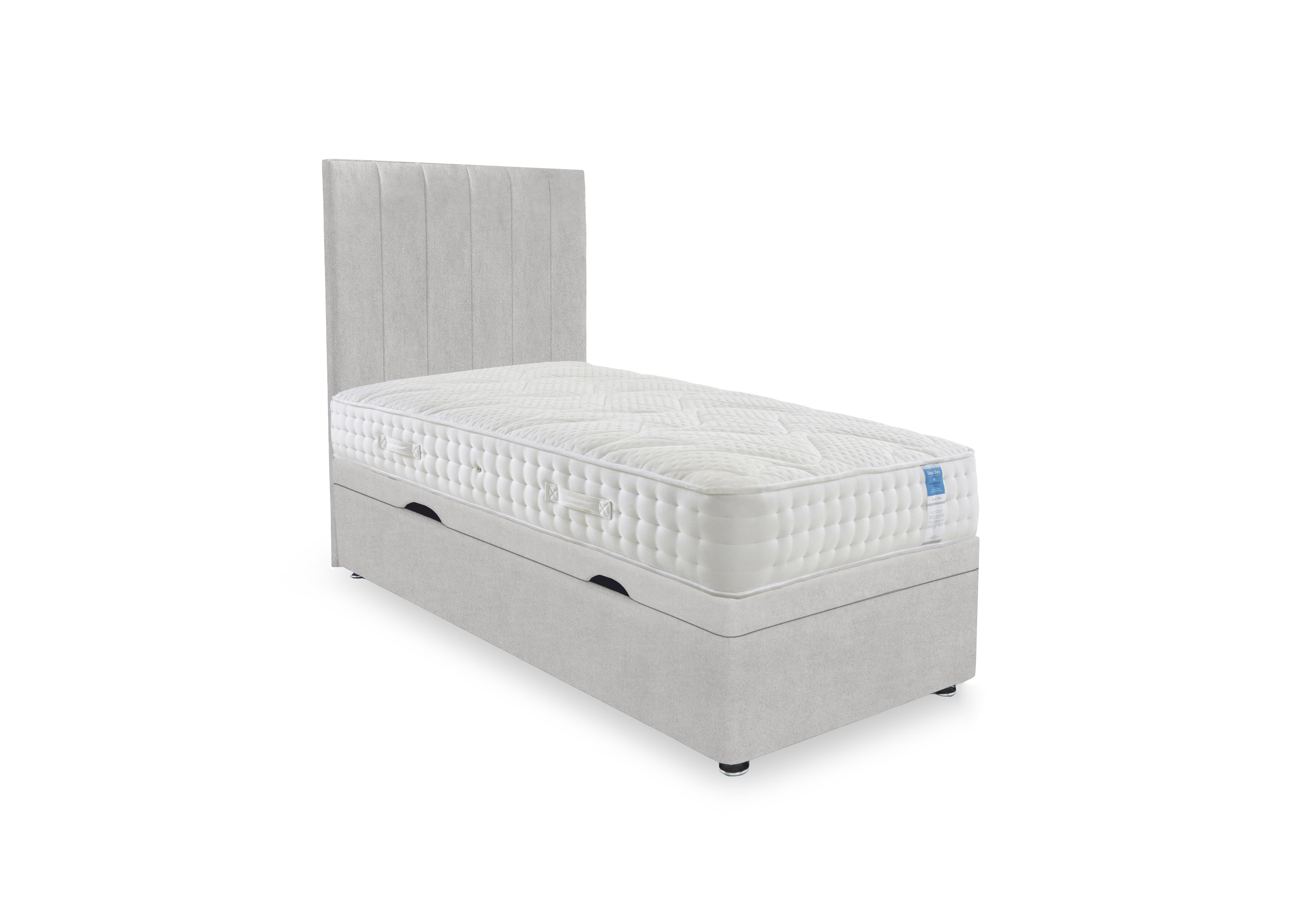 Luxury Firm Side Lift Ottoman Divan Set in Plain Opal on Furniture Village