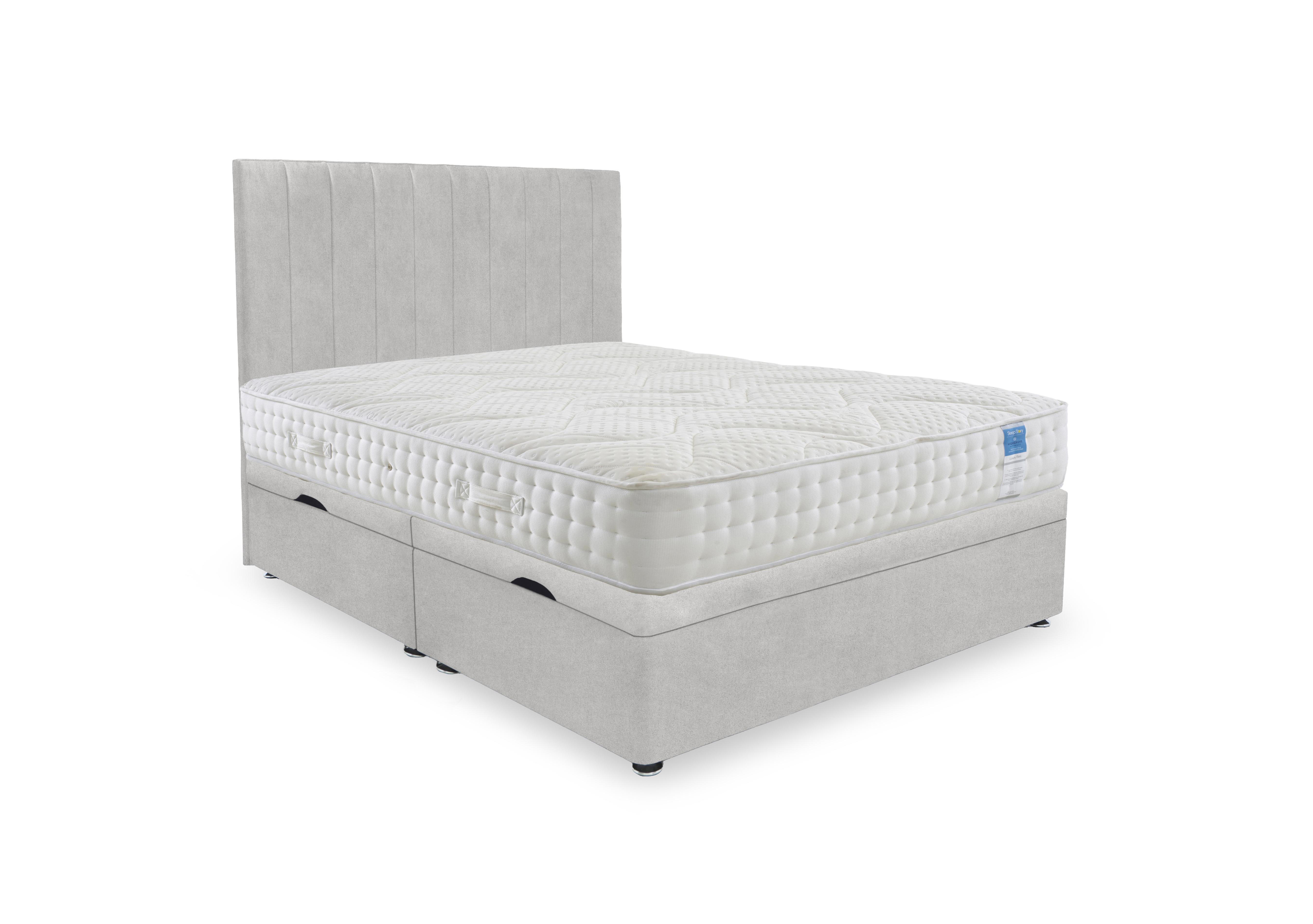 Luxury Firm Side Lift Ottoman Divan Set in Plain Opal on Furniture Village