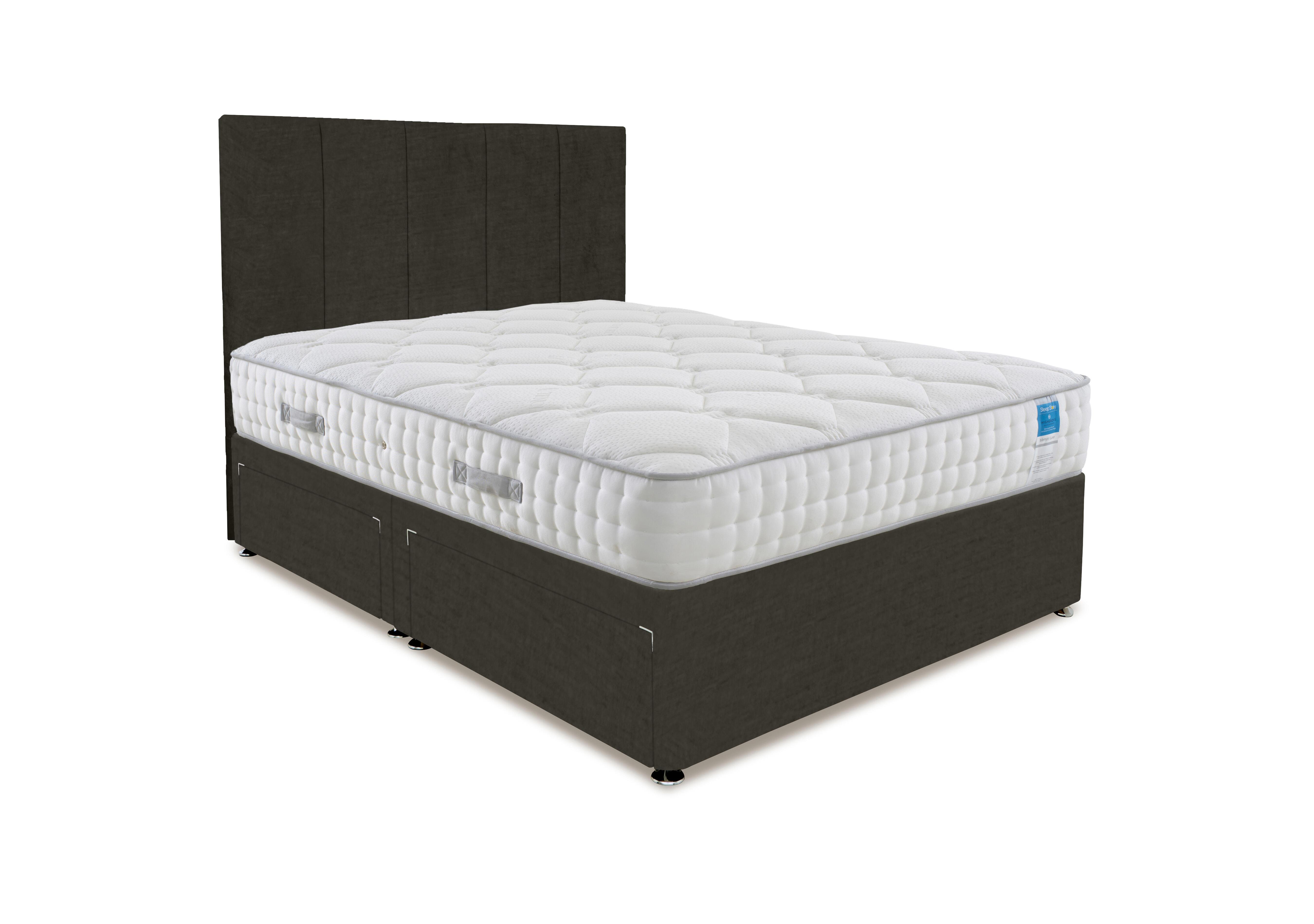 Memory Luxe Divan Set in Milan Thunder on Furniture Village