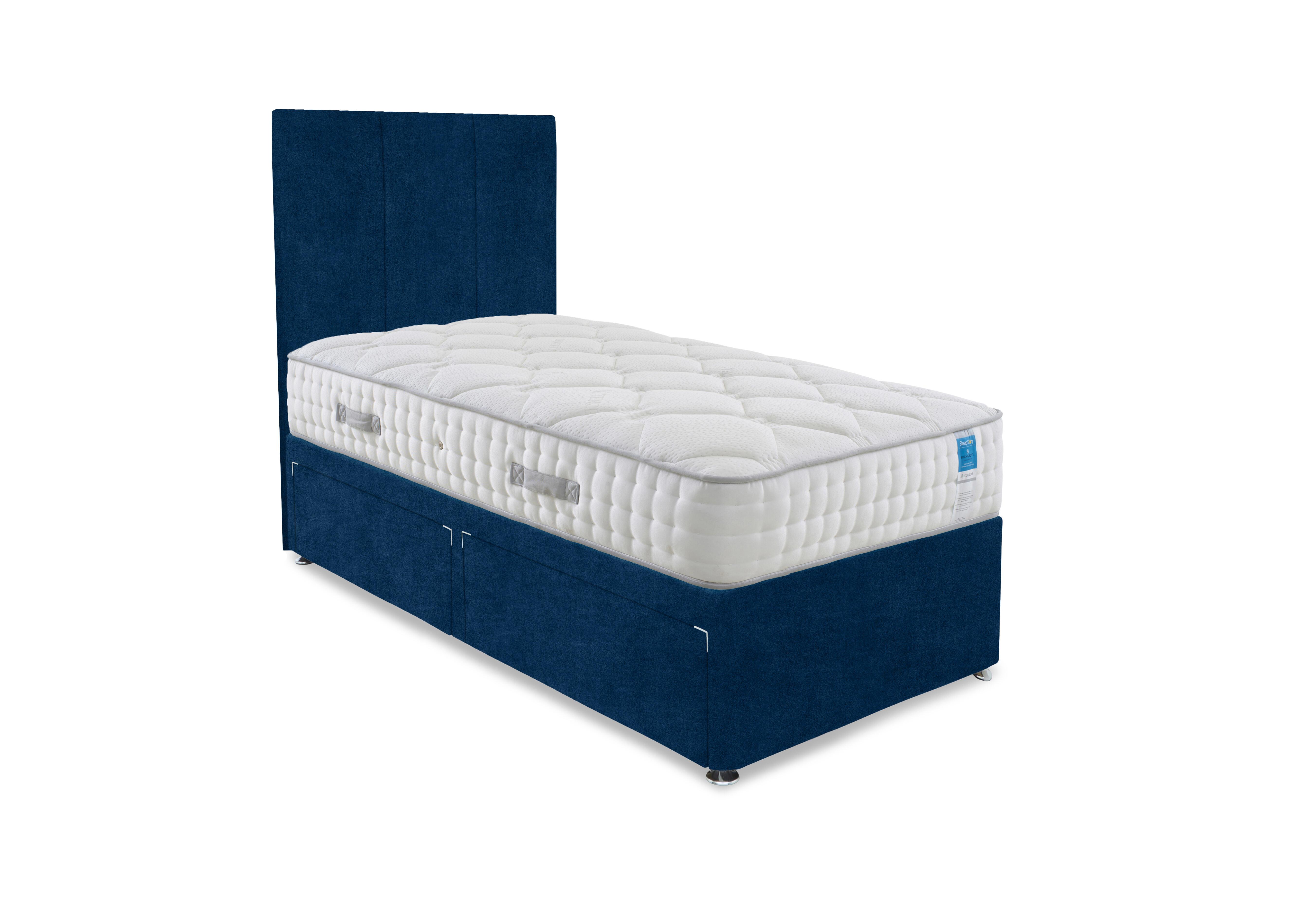 Memory Luxe Divan Set in Plain Sapphire on Furniture Village