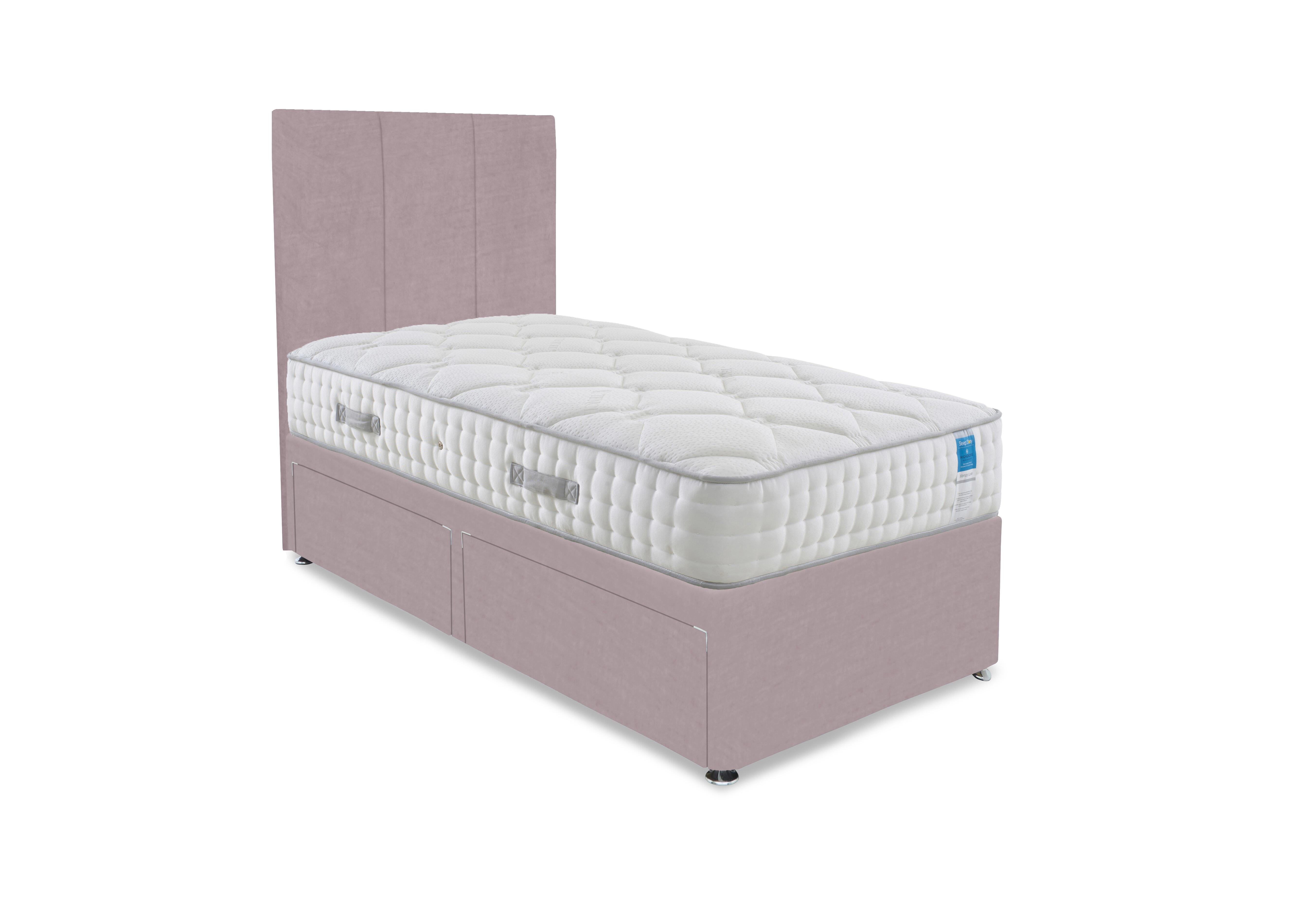 Memory Luxe Divan Set in Plush Lilac on Furniture Village