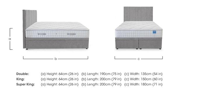 Memory Luxe Electric End Lift Ottoman Divan Set in  on Furniture Village