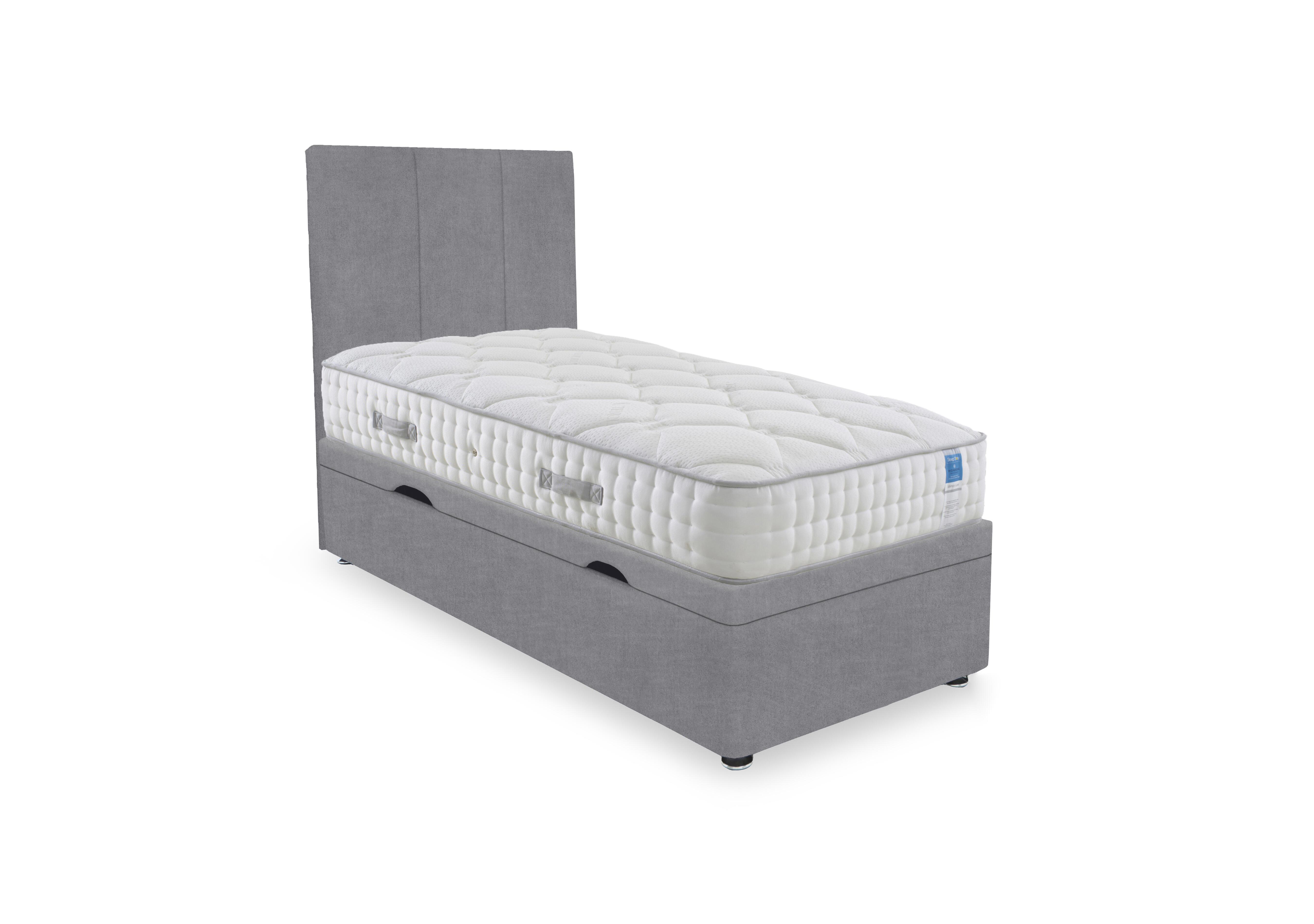Memory Luxe Side Lift Ottoman Divan Set in Plain Diamond on Furniture Village