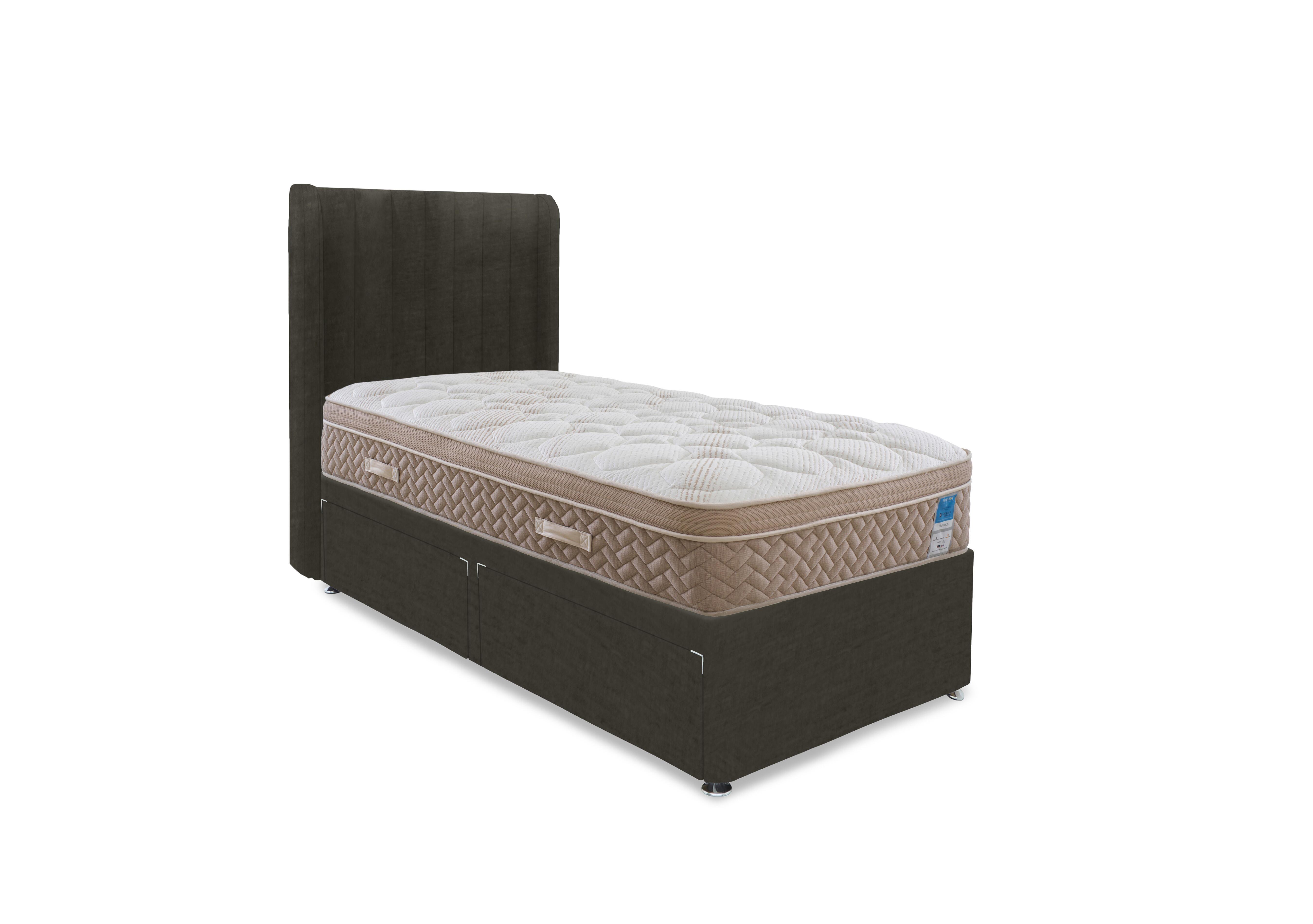 PlushTech Divan Set in Milan Thunder on Furniture Village