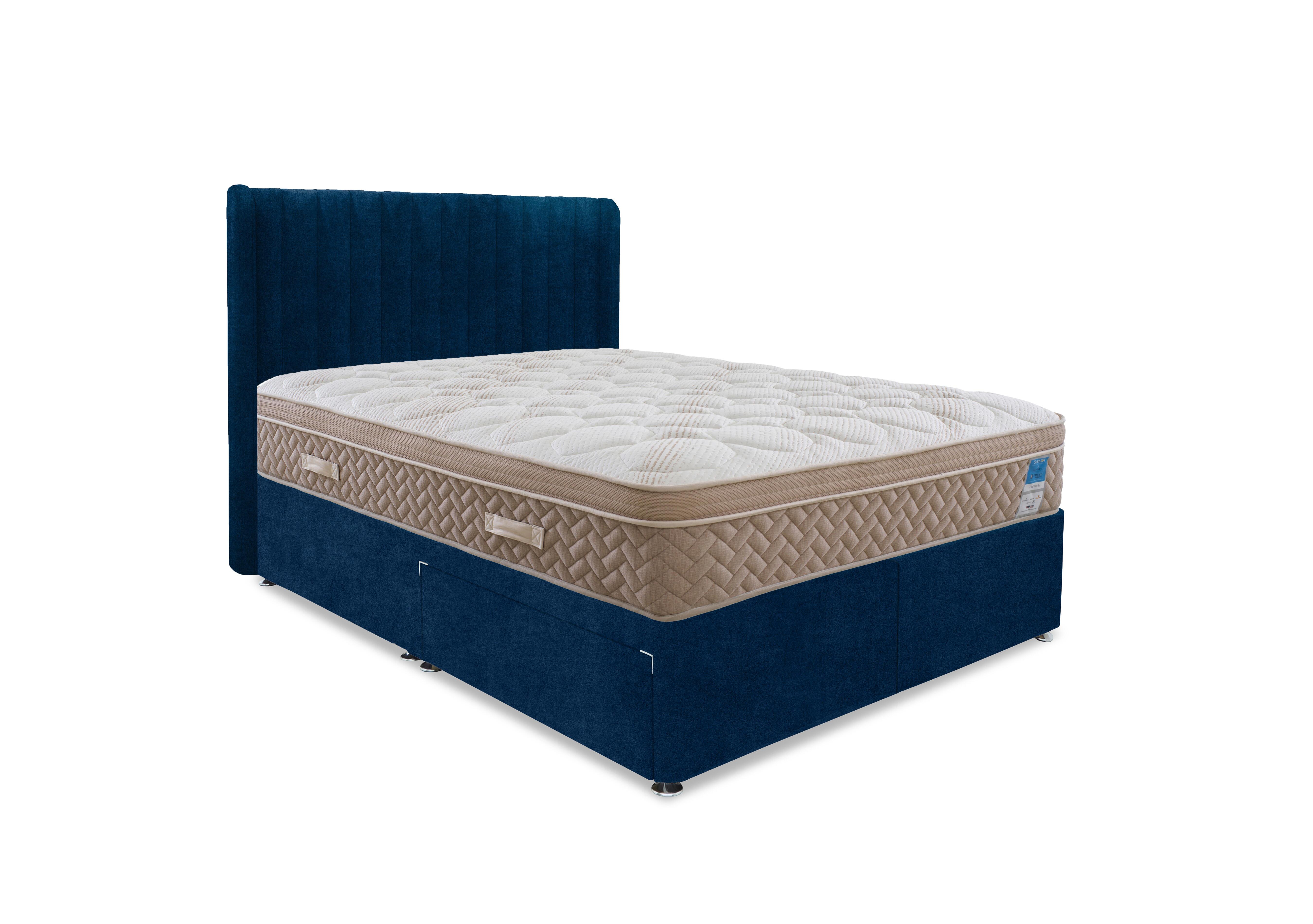 PlushTech Divan Set in Plain Sapphire on Furniture Village