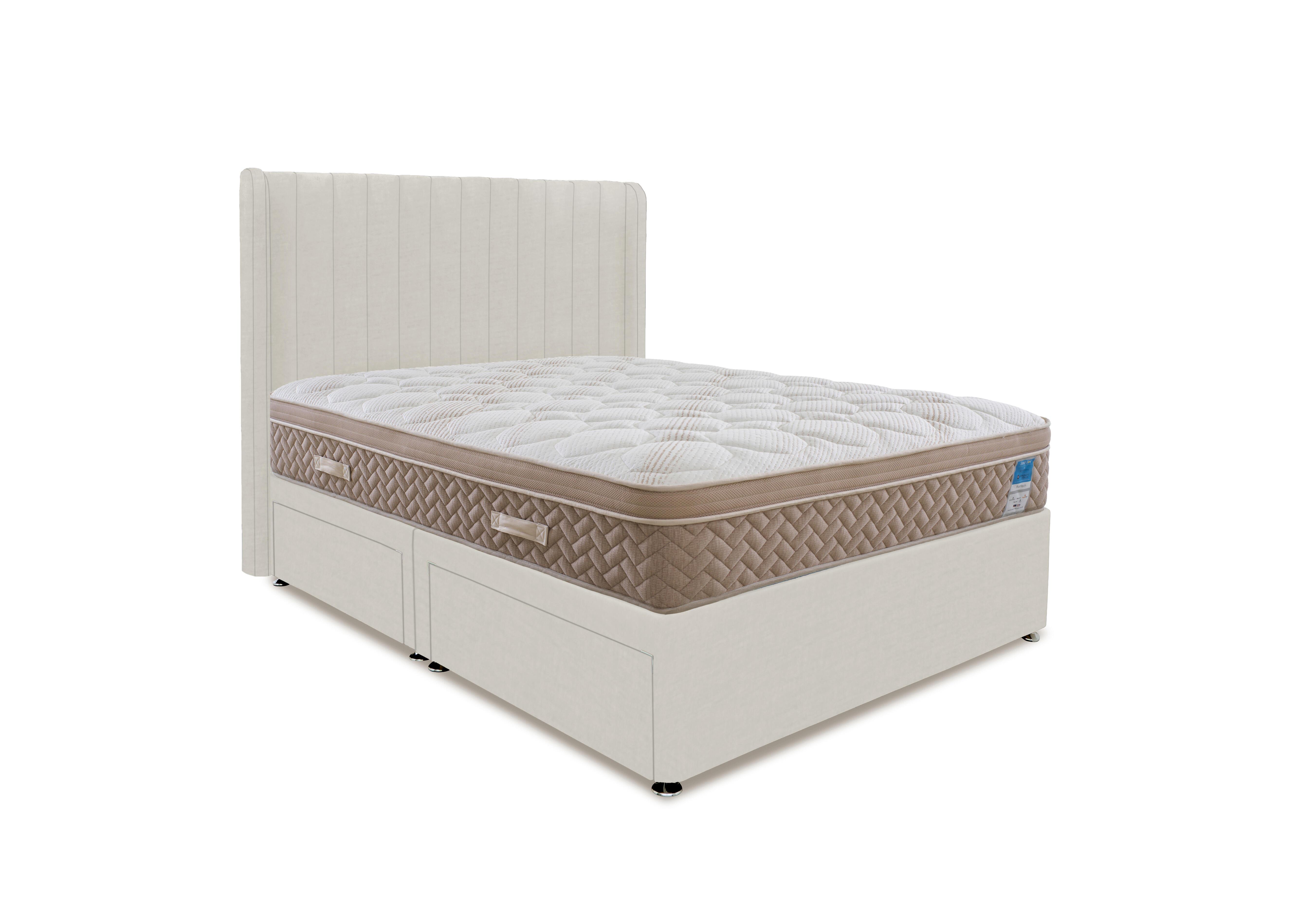 PlushTech Divan Set in Plush Ecru on Furniture Village