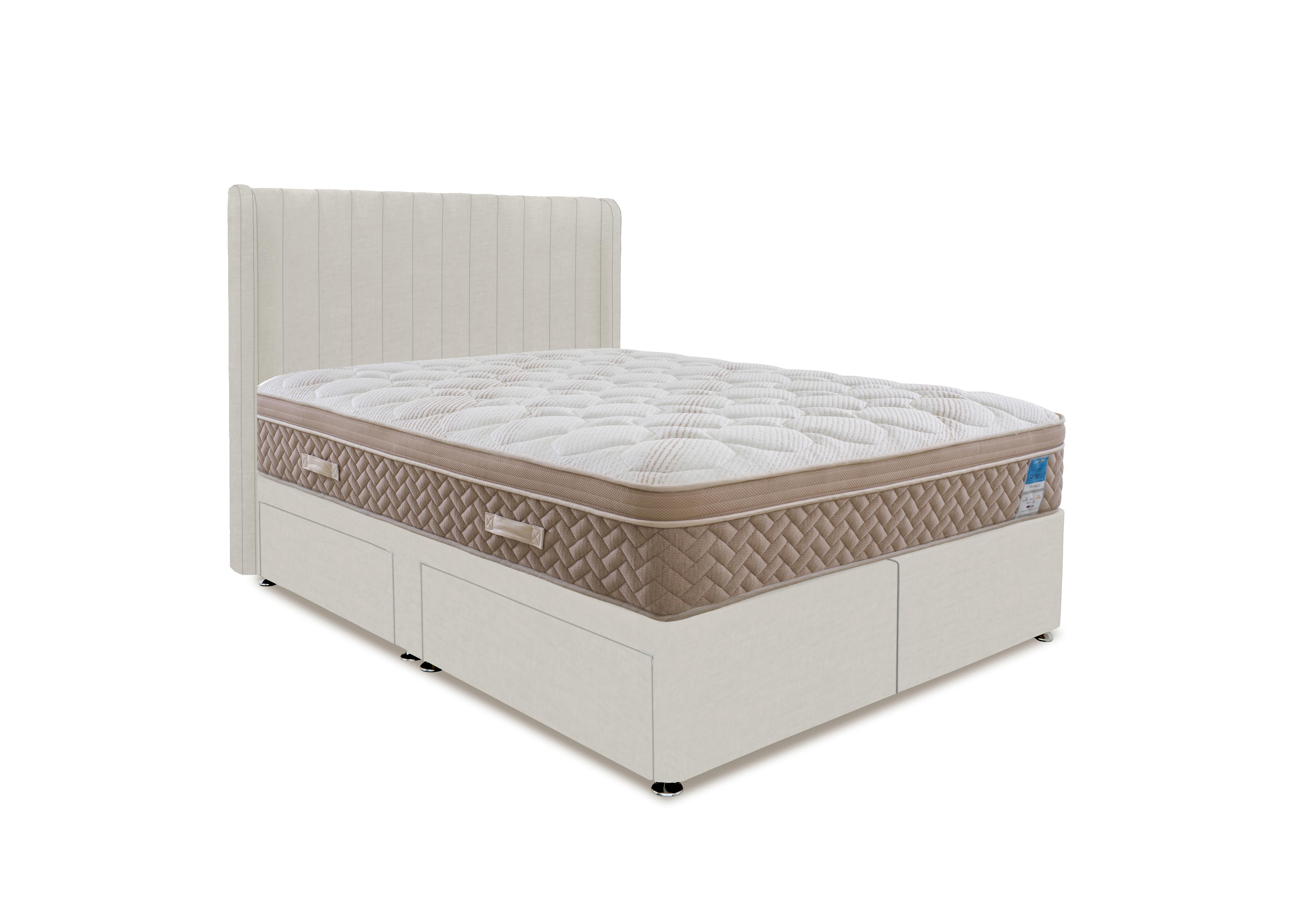 PlushTech Divan Set in Plush Ecru on Furniture Village