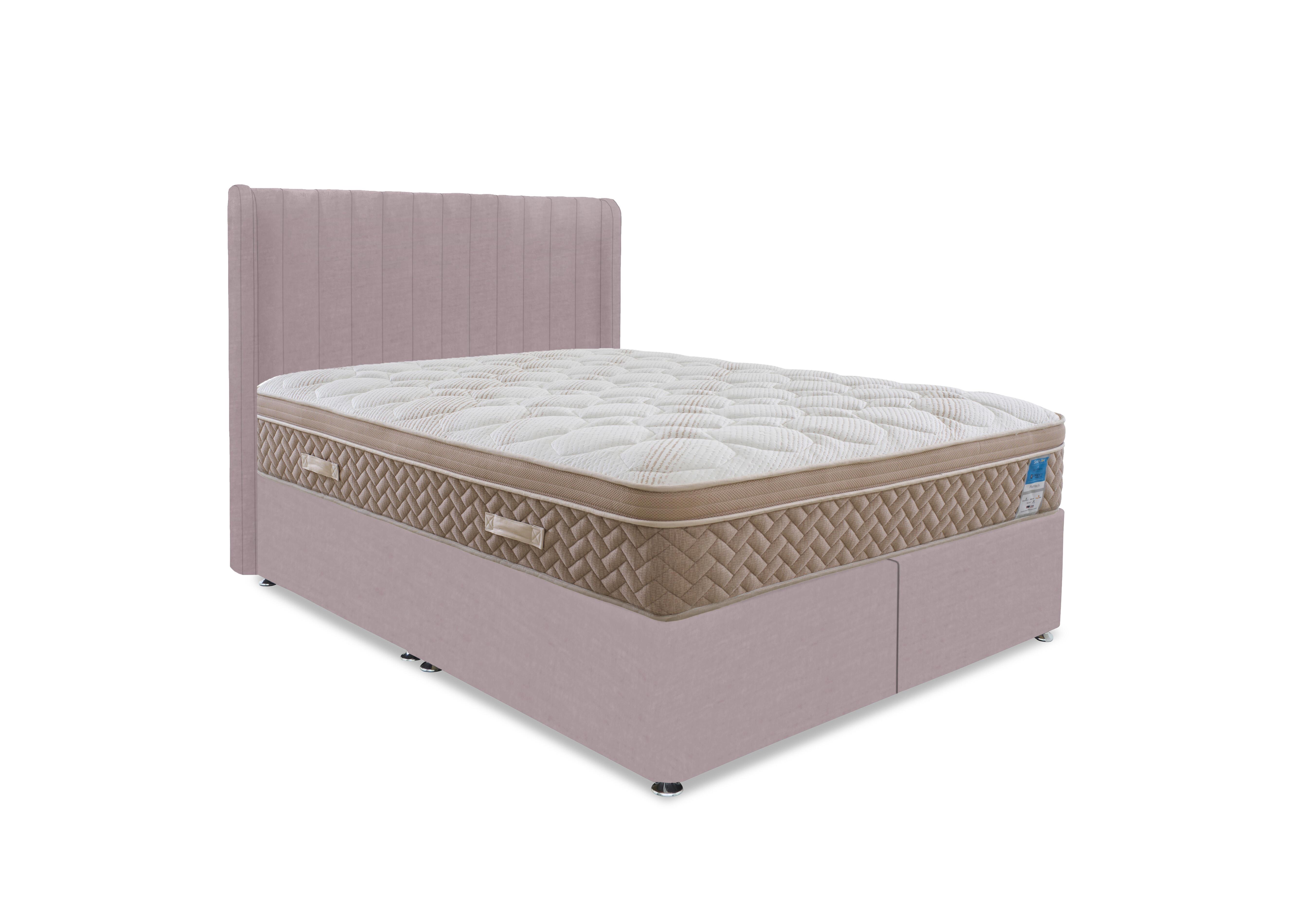 PlushTech Divan Set in Plush Lilac on Furniture Village
