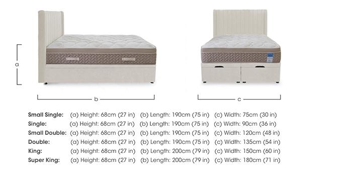 PlushTech End Lift Ottoman Divan Set in  on Furniture Village