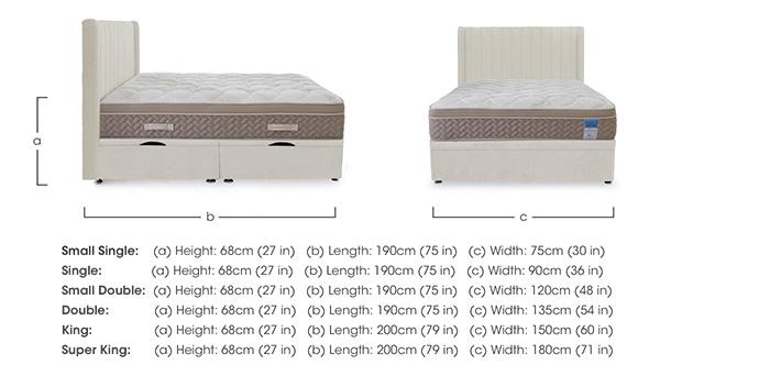 PlushTech Side Lift Ottoman Divan Set in  on Furniture Village