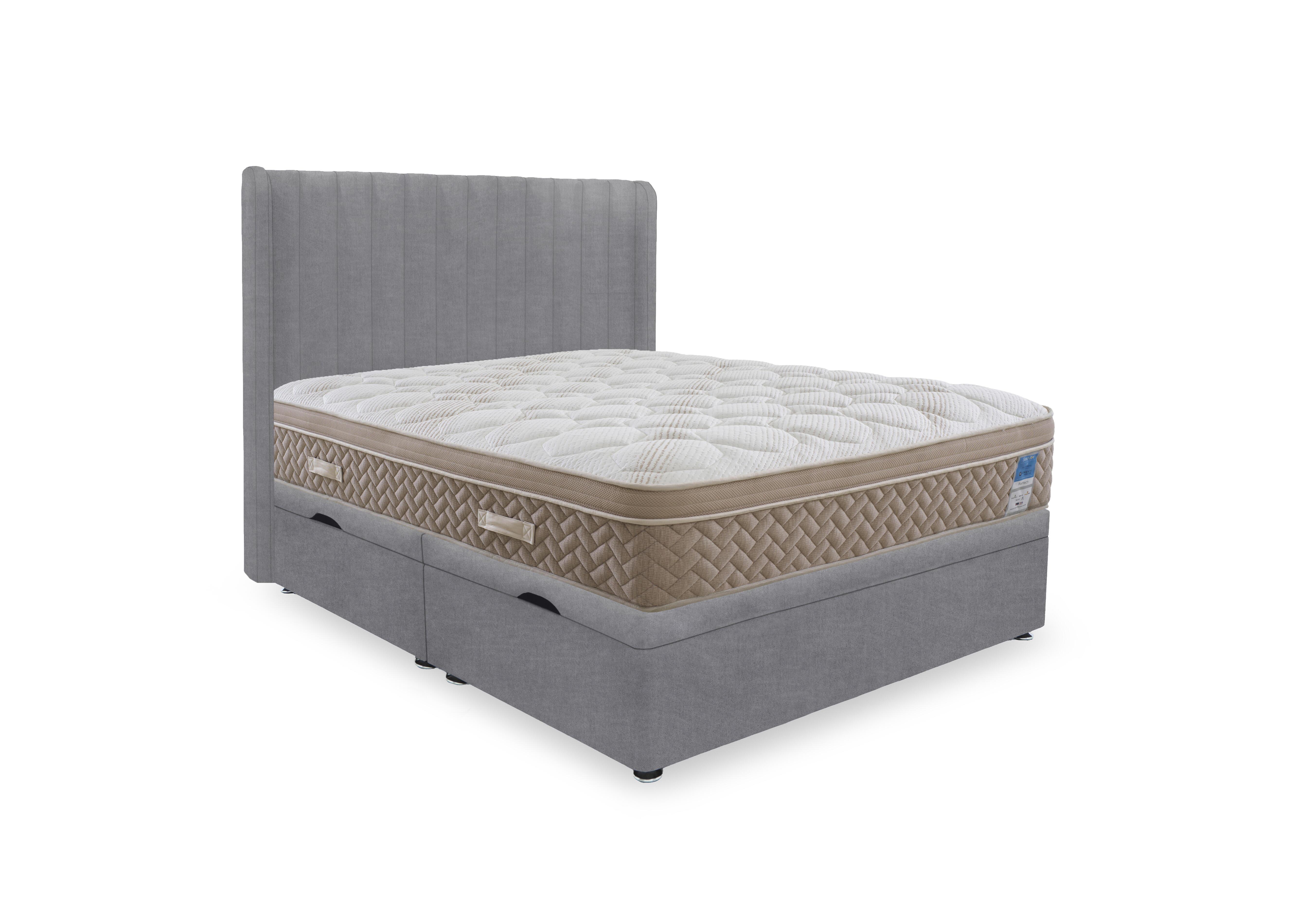 PlushTech Side Lift Ottoman Divan Set in Plain Diamond on Furniture Village