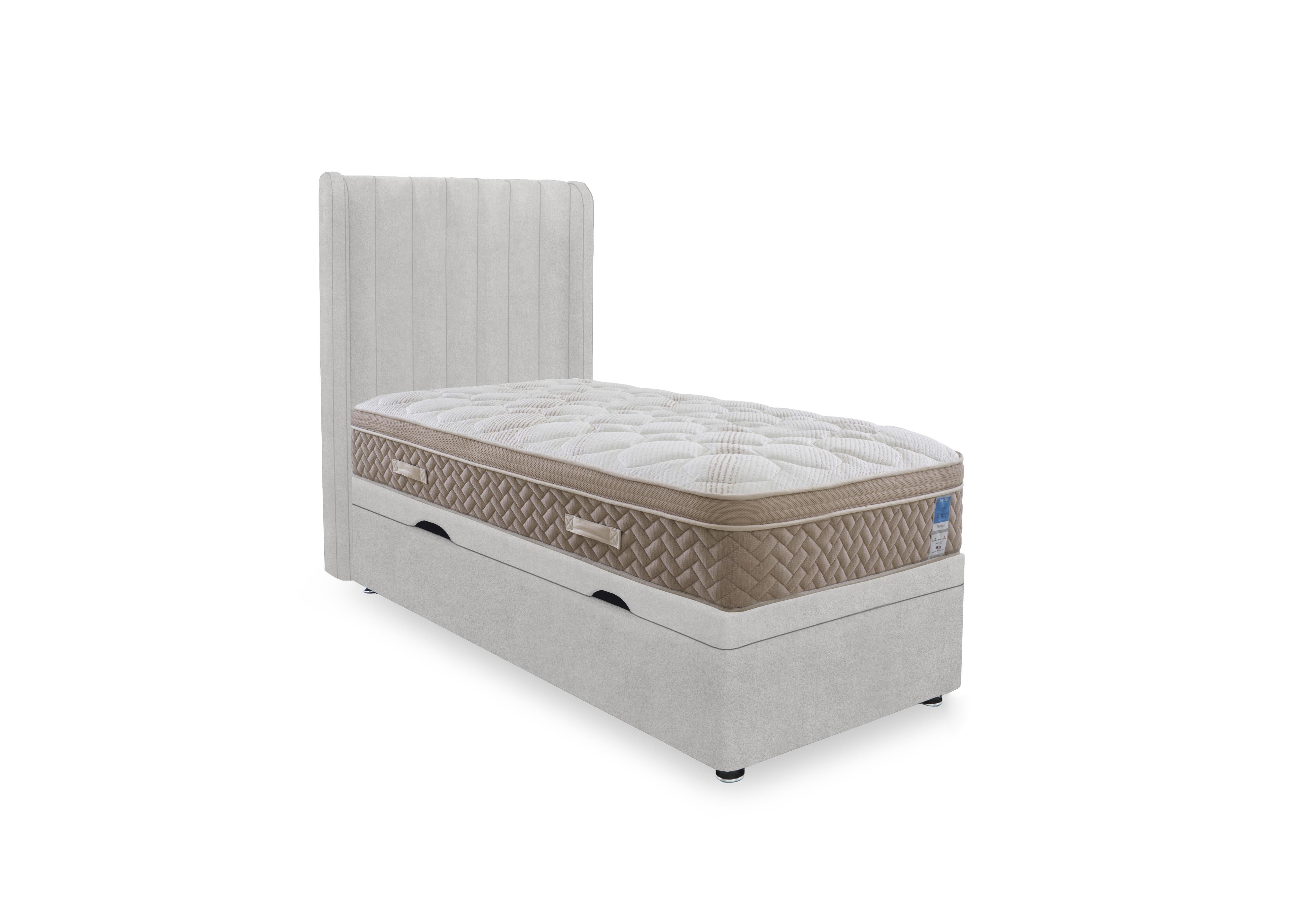 PlushTech Side Lift Ottoman Divan Set in Plain Opal on Furniture Village