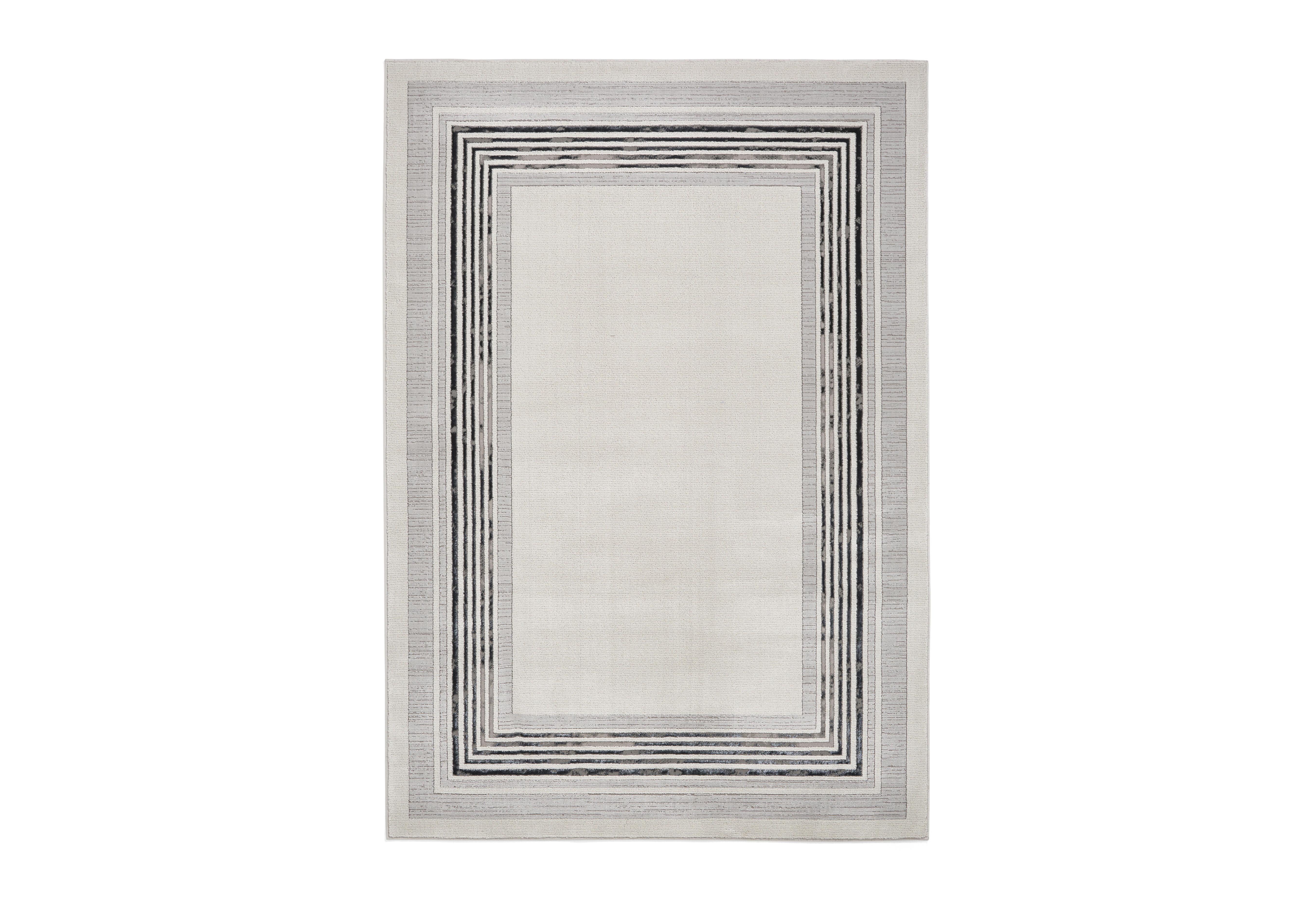 Adoria Rug in Ivory - Blue on Furniture Village