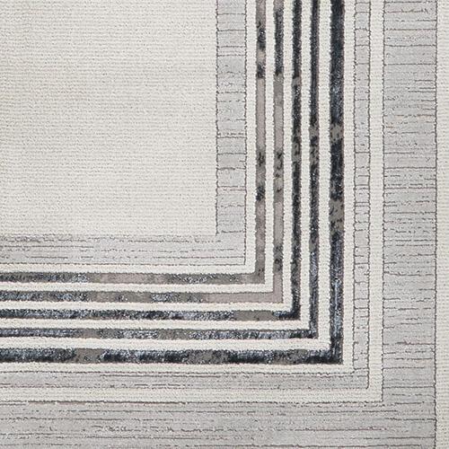 Adoria Rug in Ivory - Blue on Furniture Village