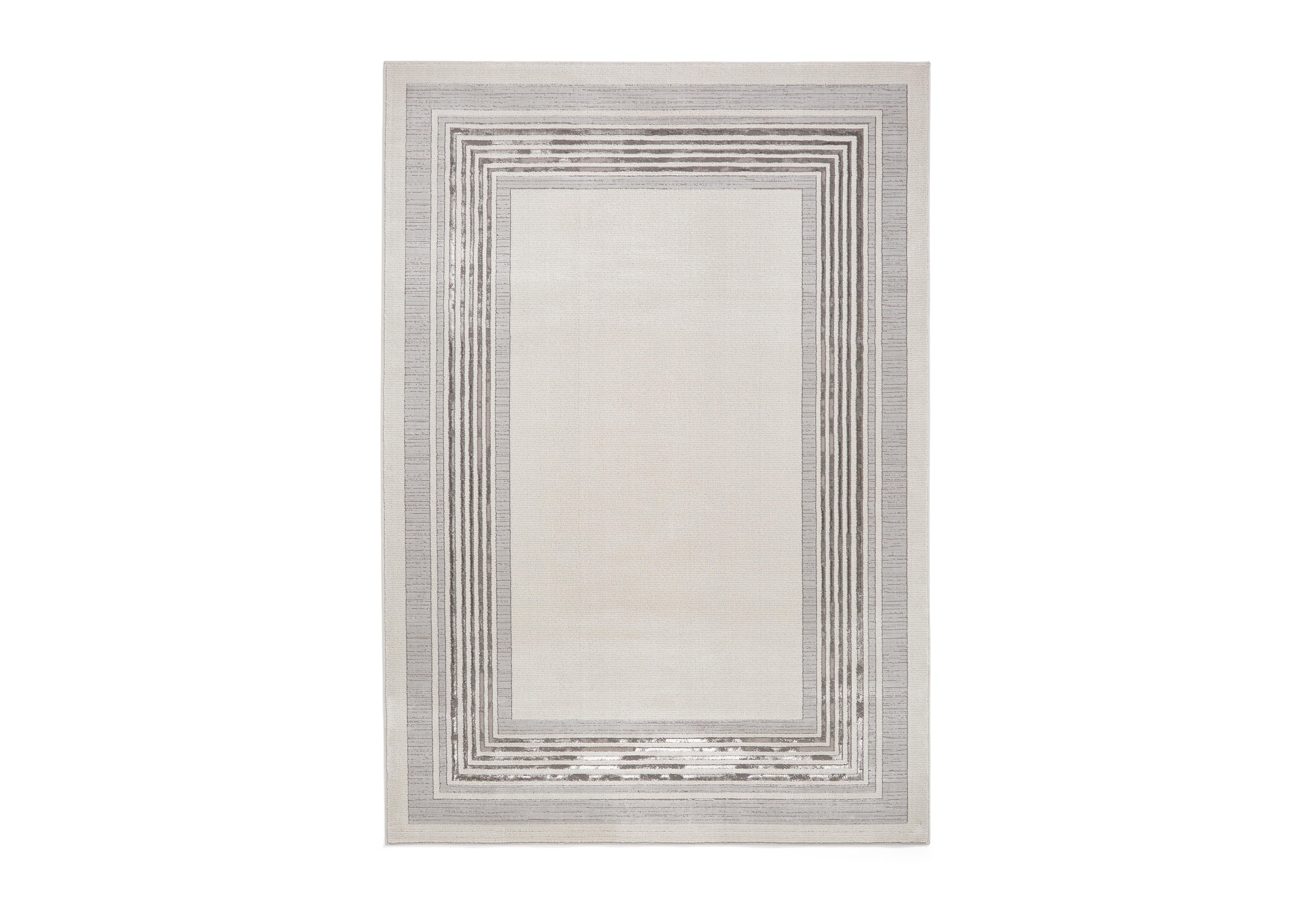 Adoria Rug in Ivory - Grey on Furniture Village