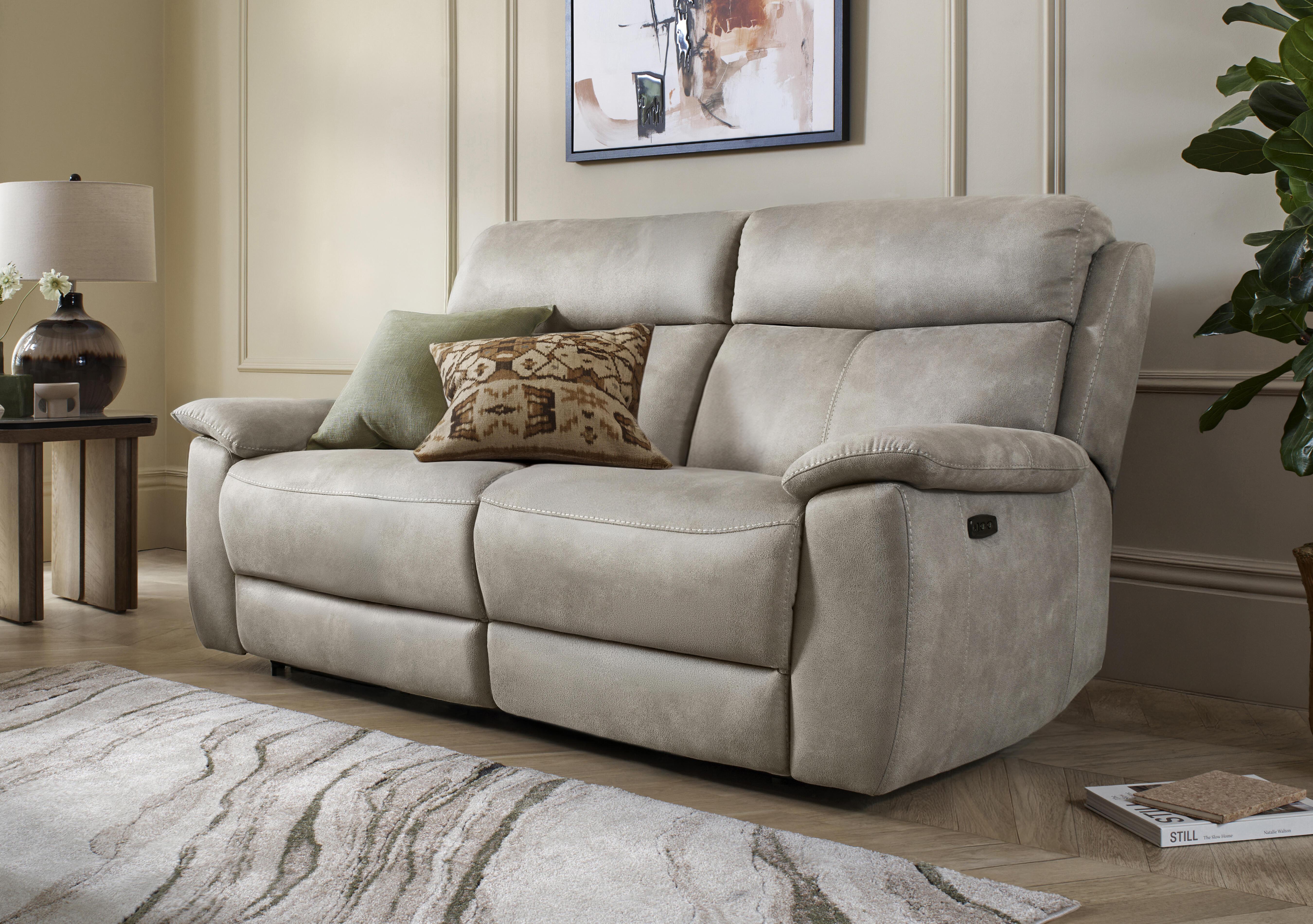 Echo Fabric 2 Seater Power Recliner Sofa in  on Furniture Village