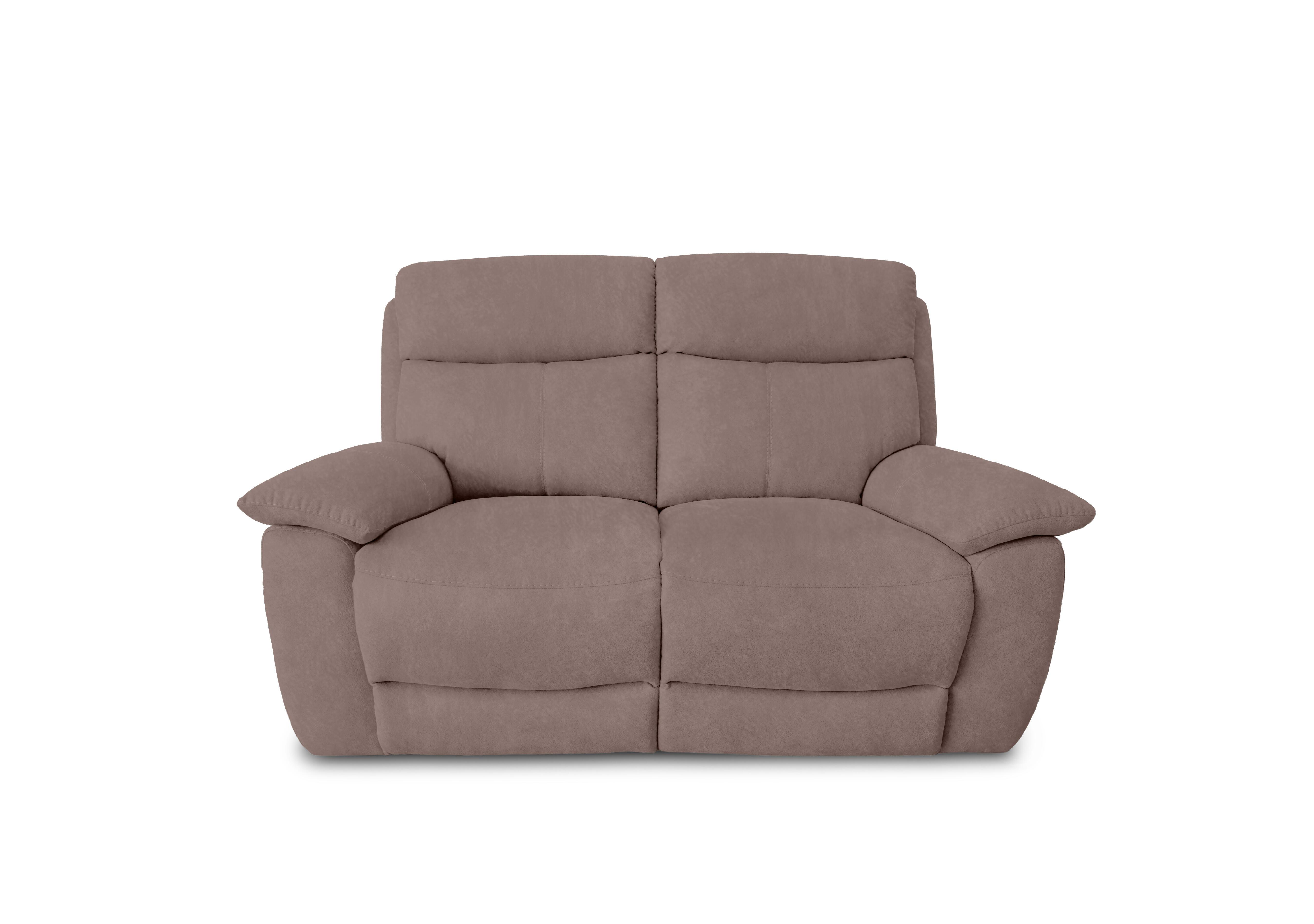 Echo Fabric 2 Seater Power Recliner Sofa in Fab-Dab-R08 Brown on Furniture Village