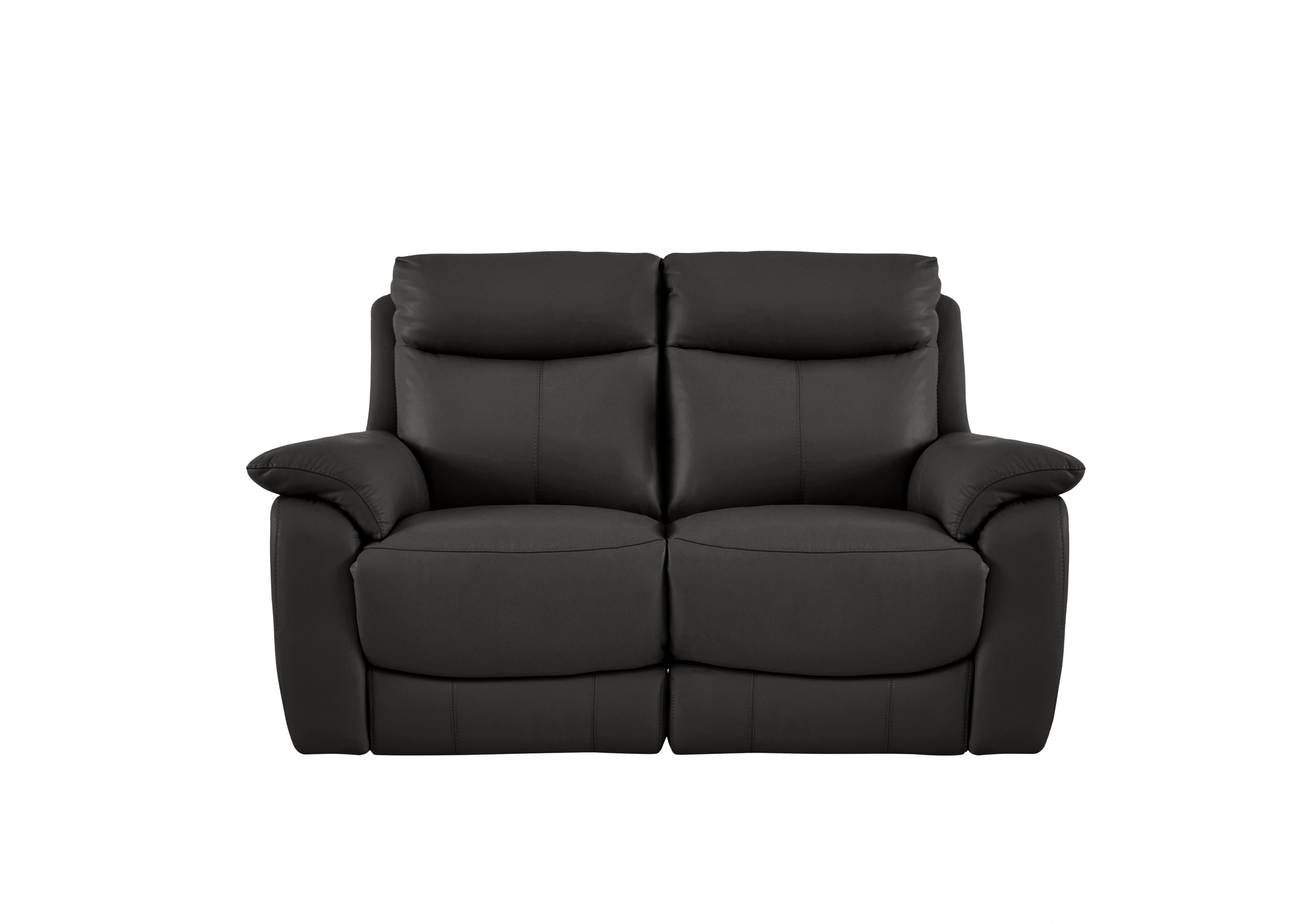 Echo 2 Seater Leather Sofa in Bv-058e Shale Grey on Furniture Village