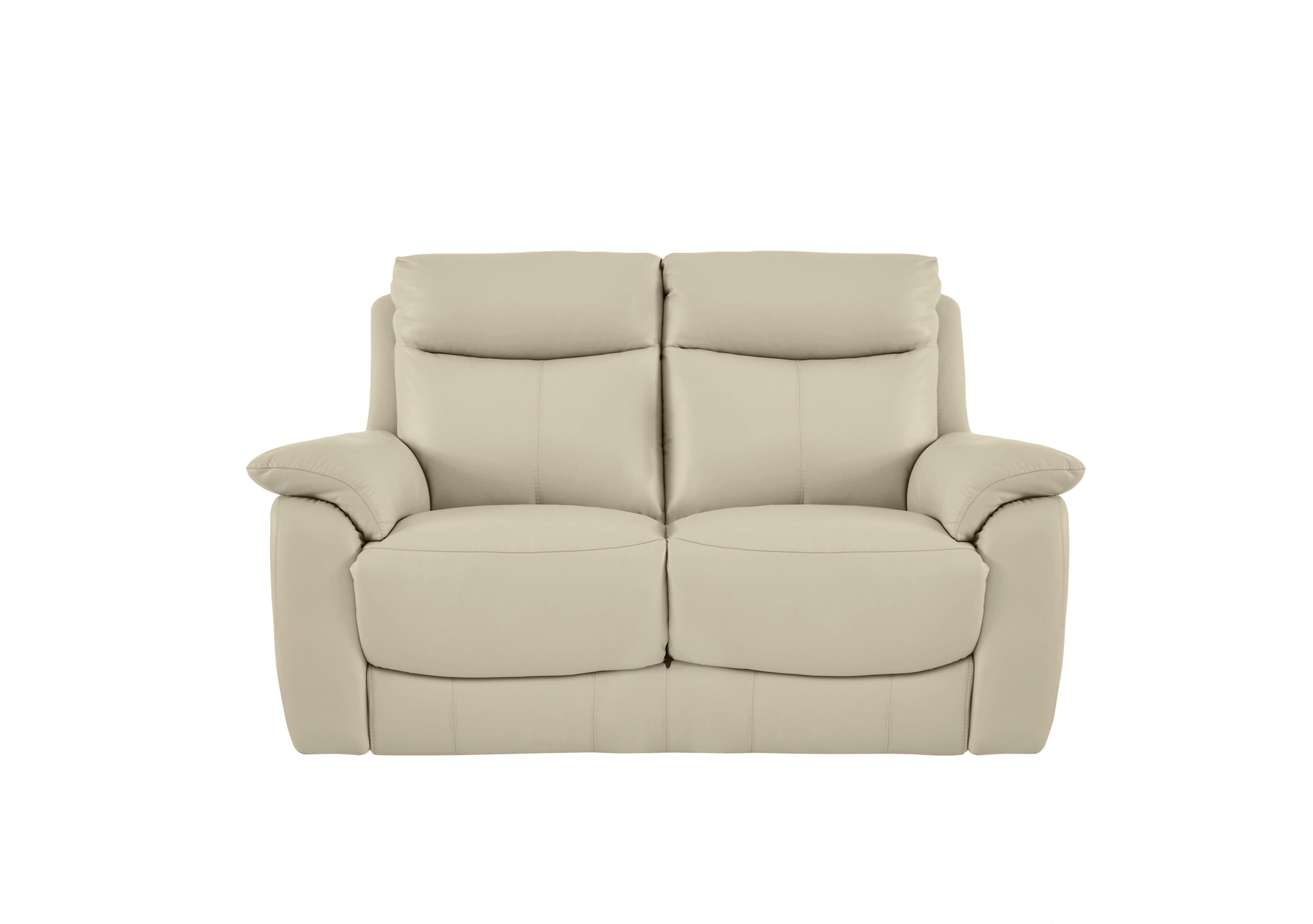 Echo 2 Seater Leather Sofa in Bv-862c Bisque on Furniture Village