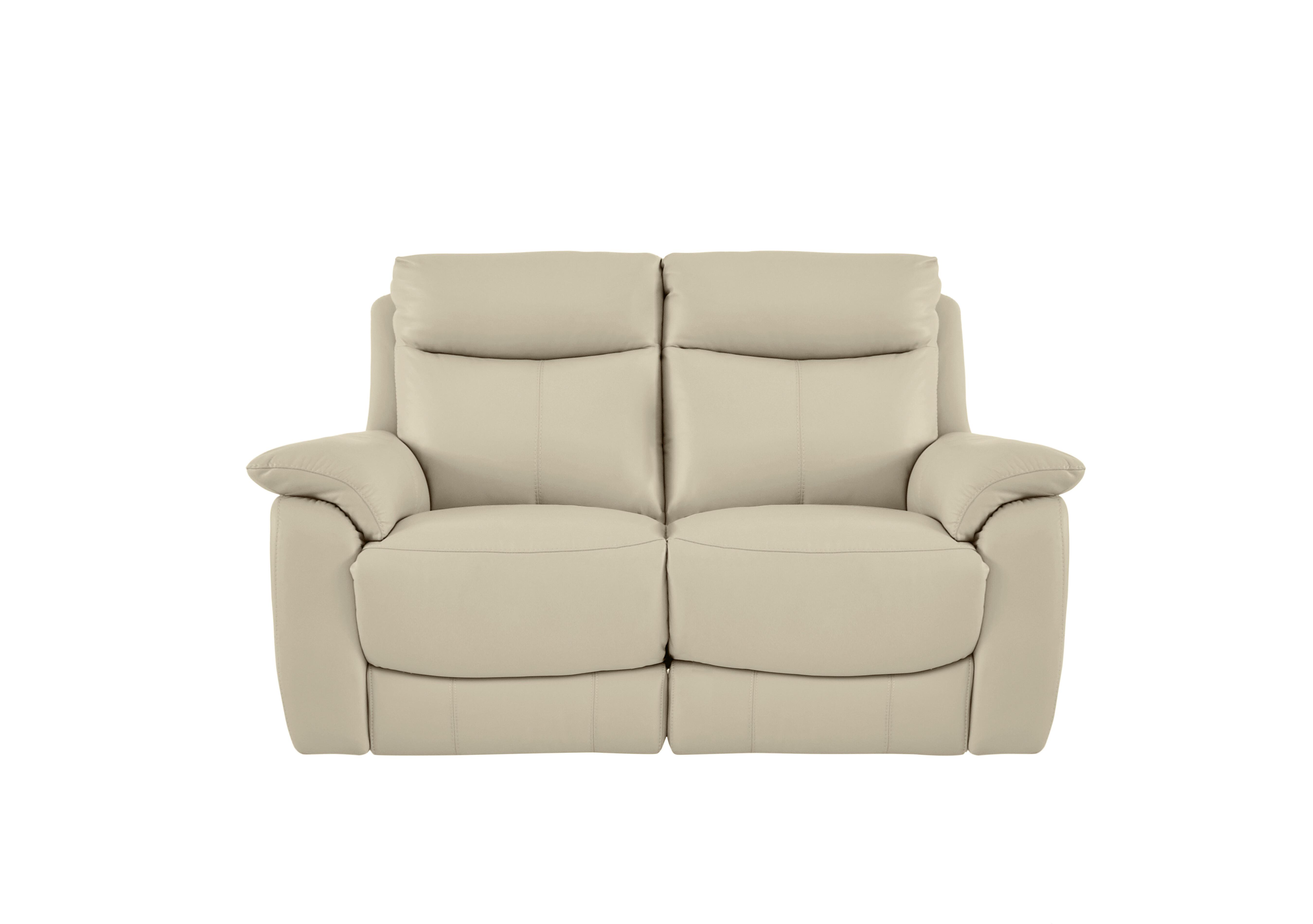 Echo 2 Seater Leather Sofa in Bv-862c Bisque on Furniture Village