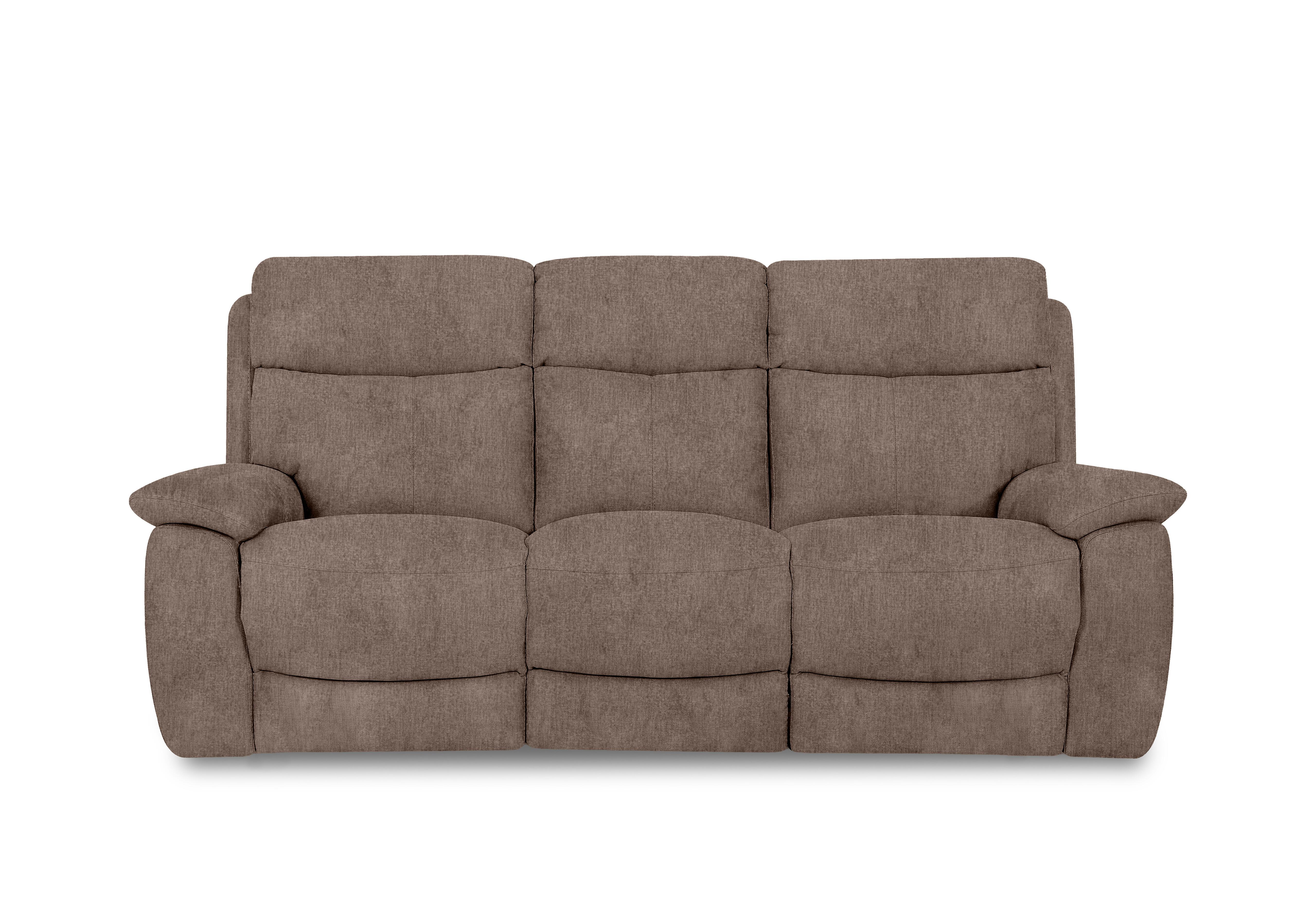 Echo 3 Seater Fabric Sofa in Fab-Crn-R431 Brown on Furniture Village