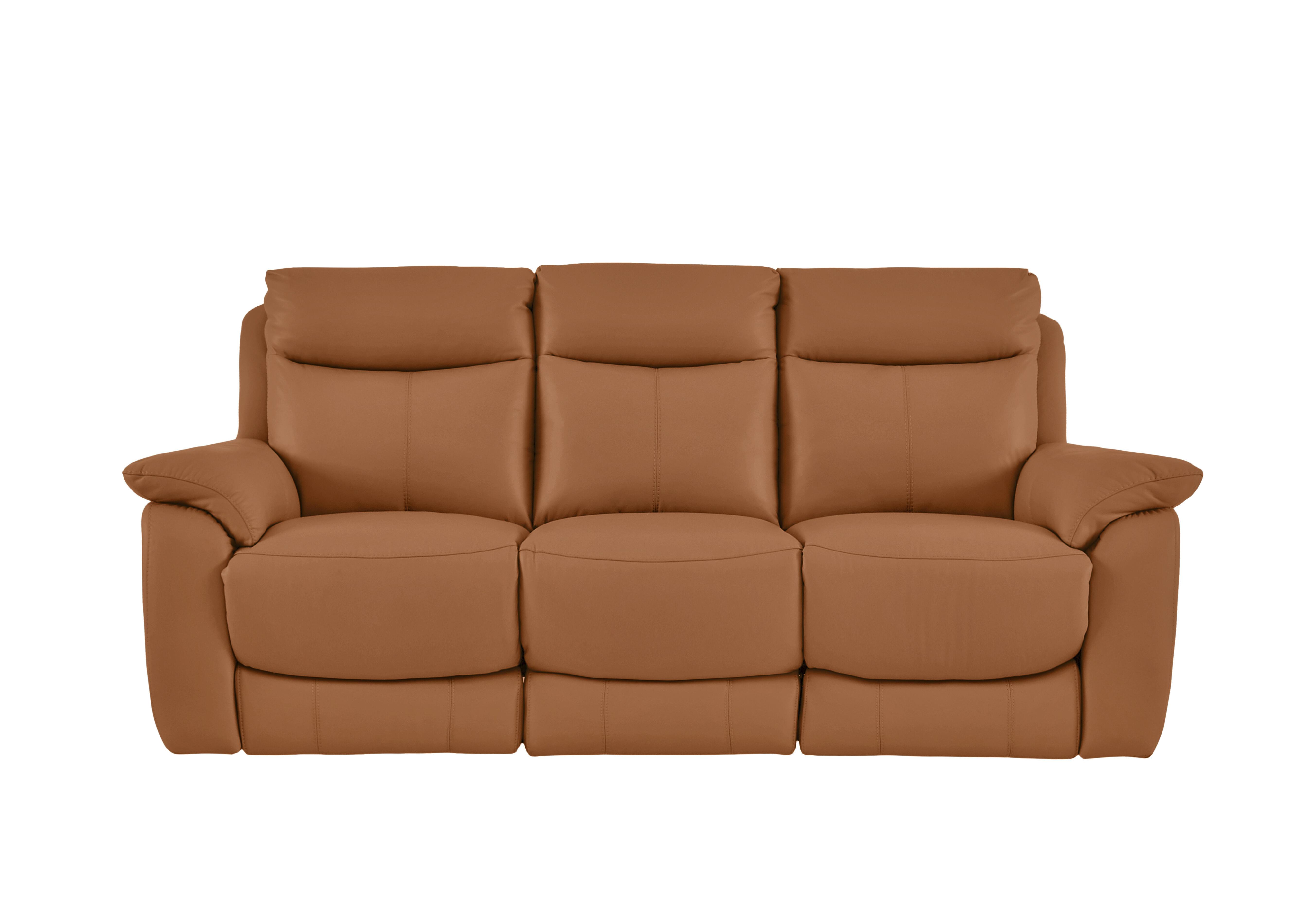 Echo Leather 3 Seater Power Recliner Sofa in Bv-334e Pecan Brown on Furniture Village