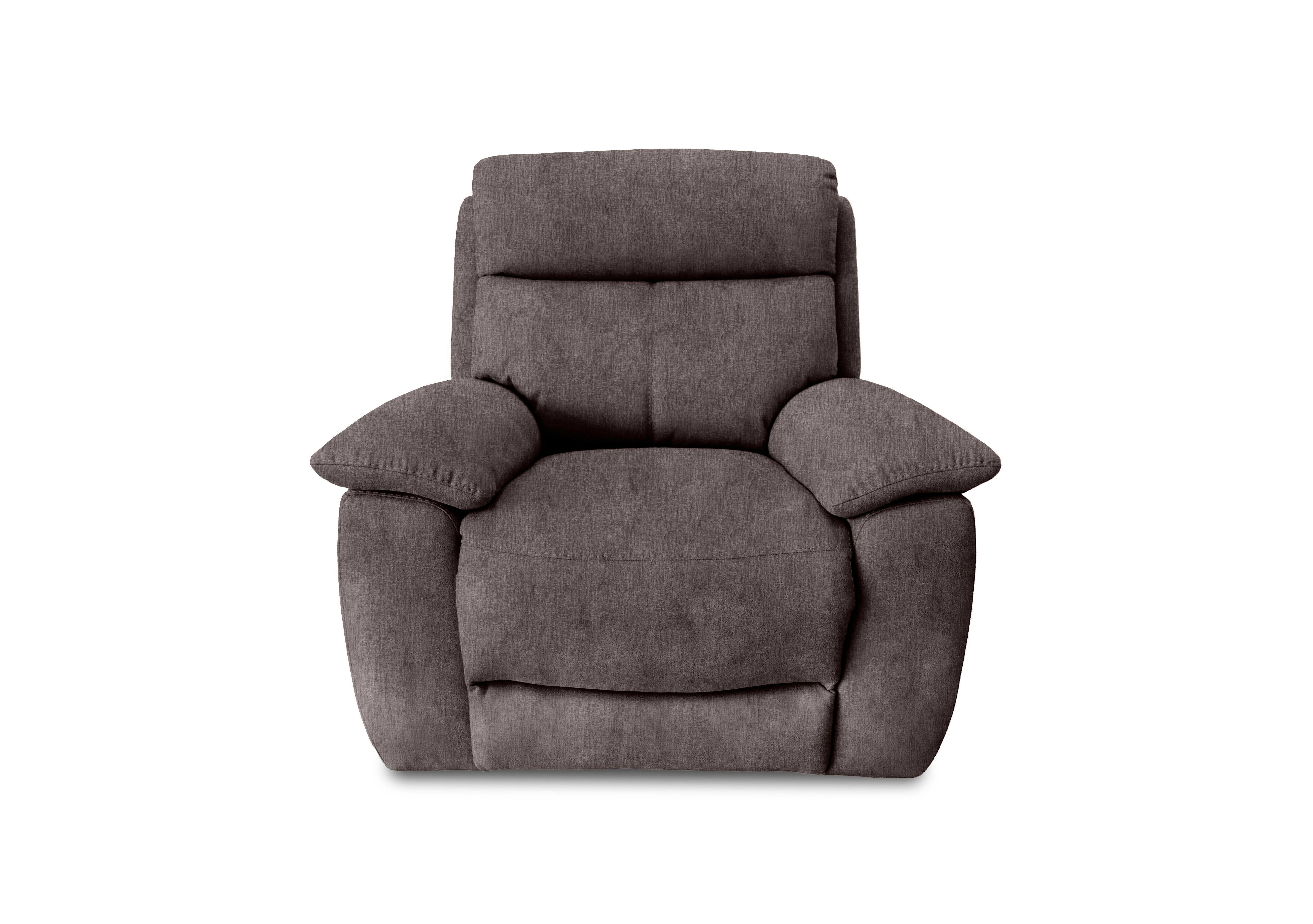Echo Fabric Power Recliner Chair in Fab-Crn-R102 Cacao on Furniture Village