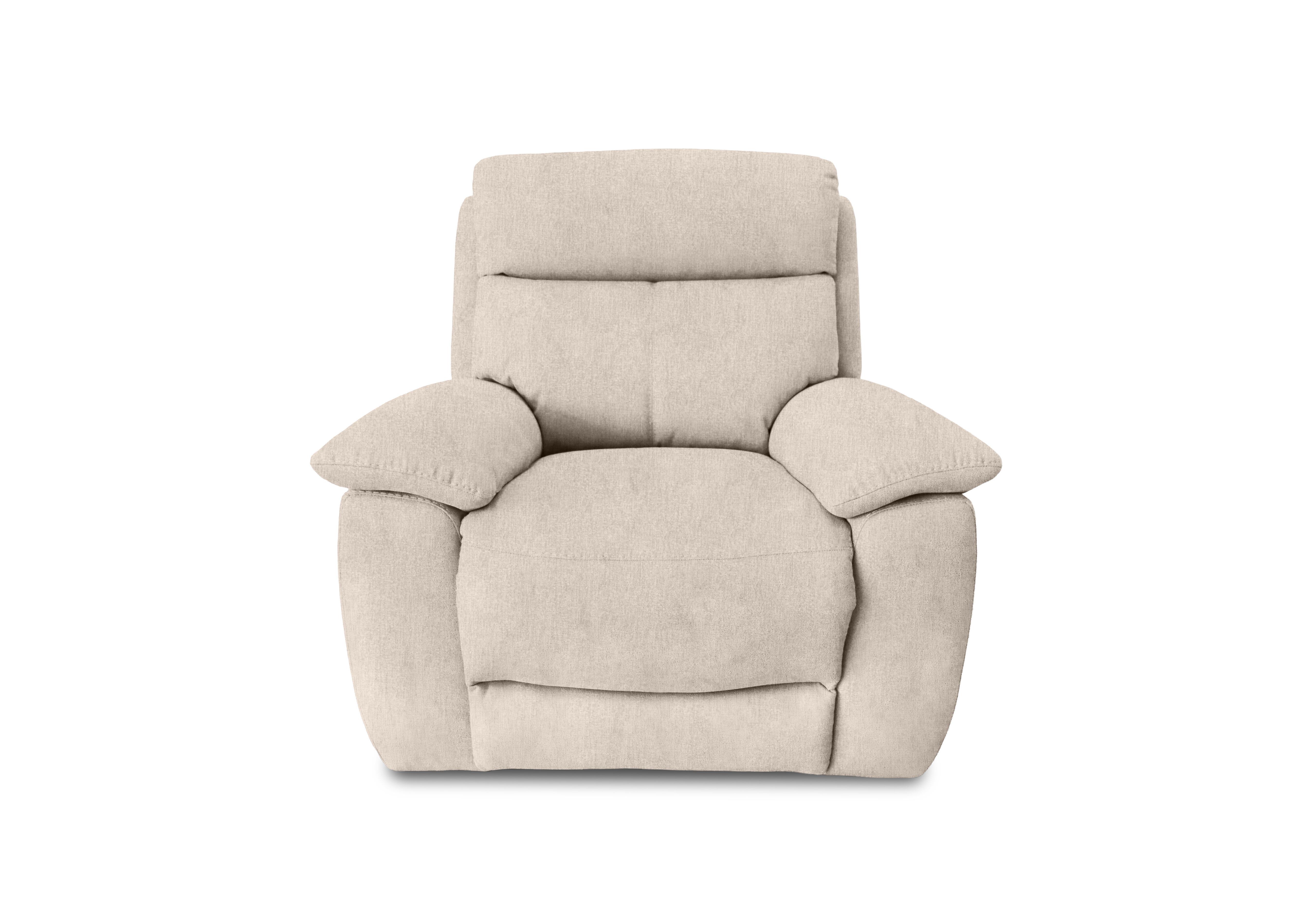 Echo Fabric Power Recliner Chair in Fab-Crn-R120 Beige on Furniture Village