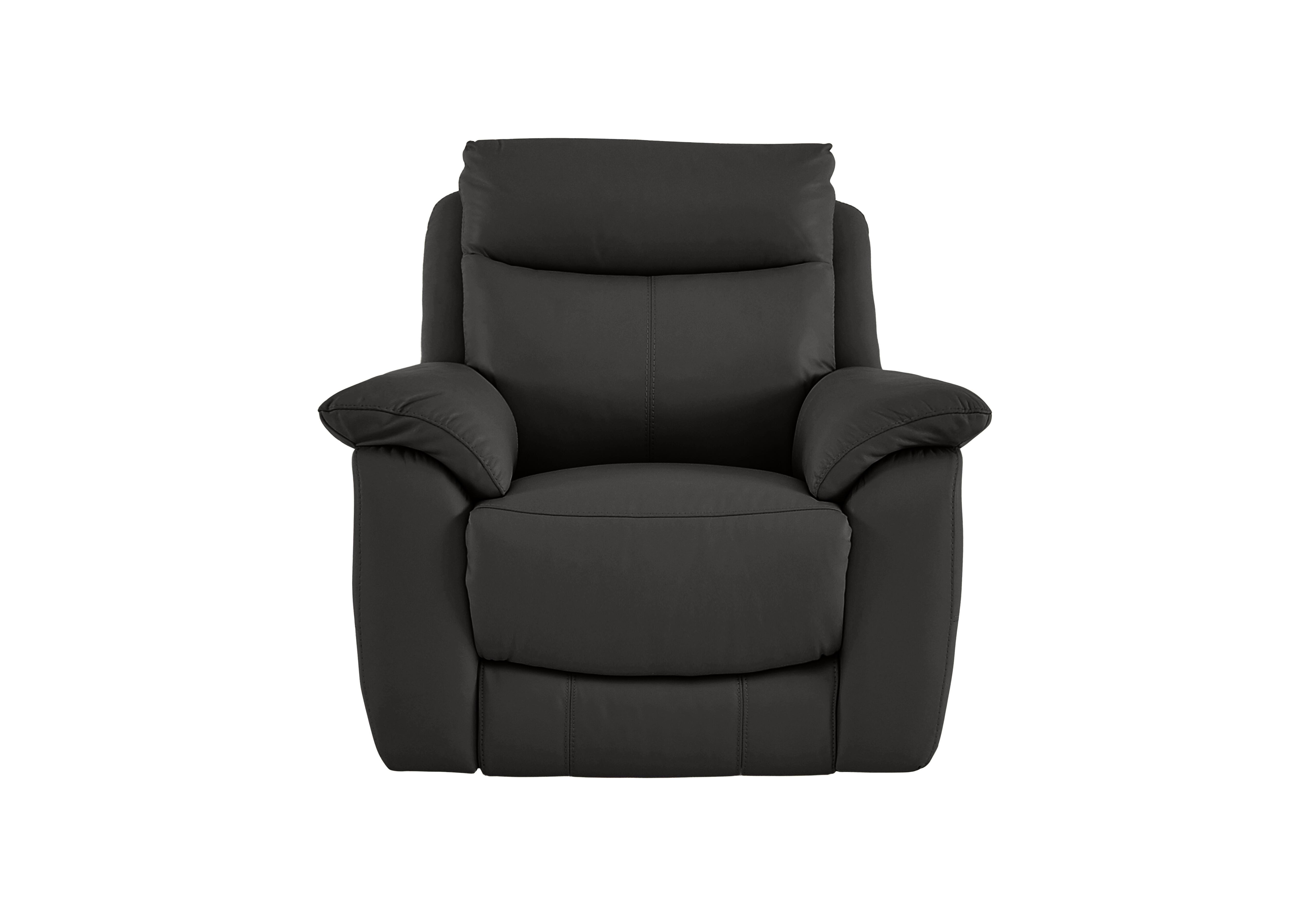 Echo Leather Power Recliner Chair in Bv-058e Shale Grey on Furniture Village